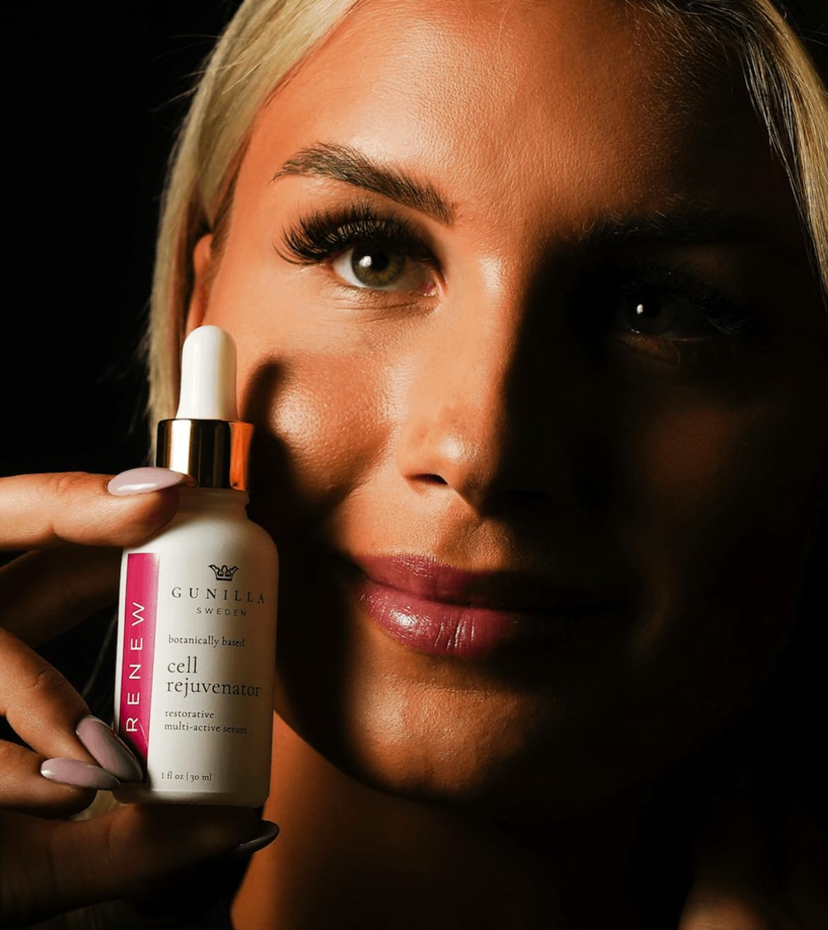 GUNILLA Cell Rejuvenator Serum | Anti-Aging Anti Wrinkle Hydrating Facial Serum for Fine Lines, Dark Spots with Organic Aloe Vera, Collagen, Elastin, Keratin, Vitamin C, Ginseng | 1 oz