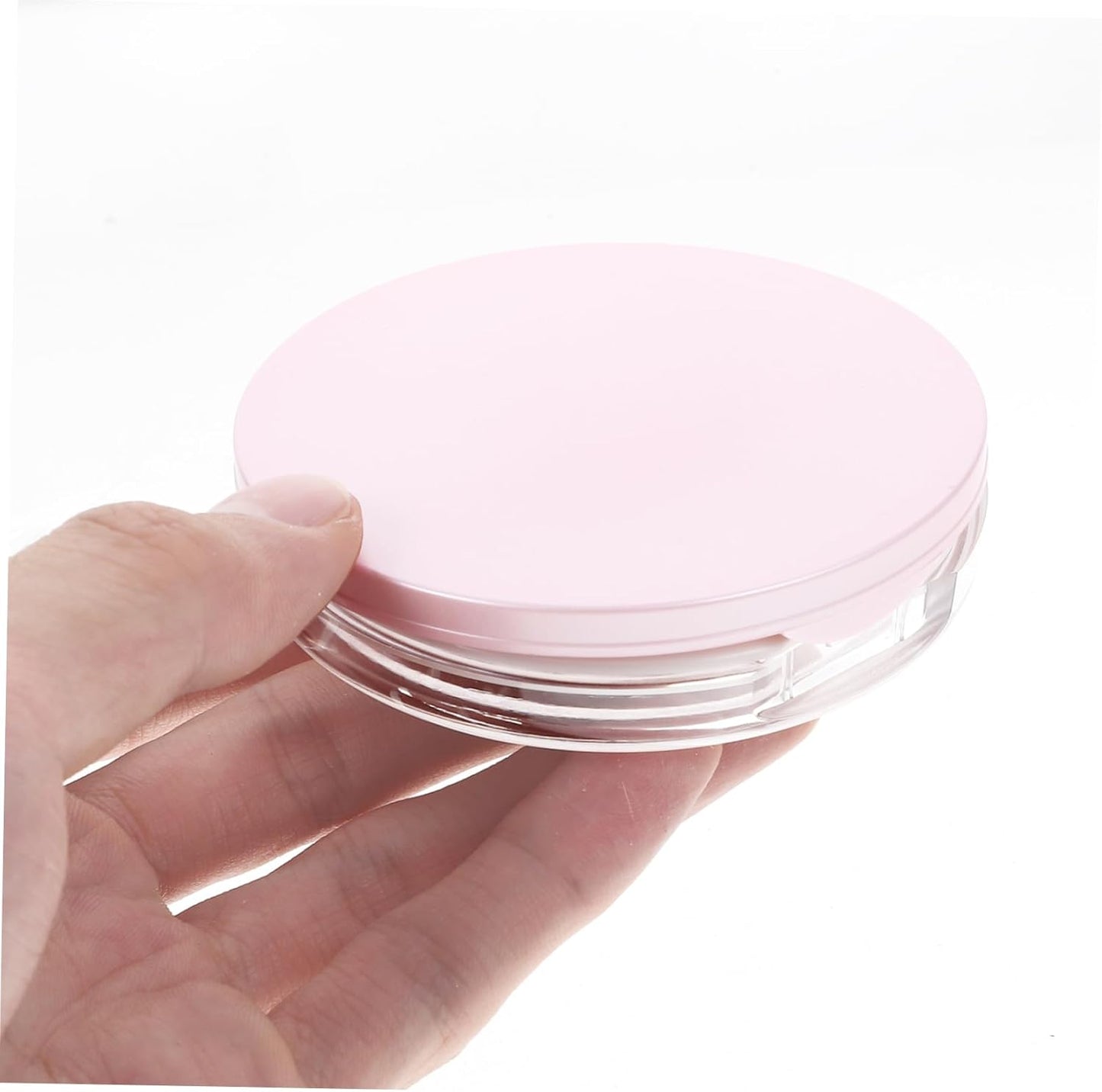 Compact Case Makeup 2pcs Empty Cushion Compact Body Container with Elastic Mesh