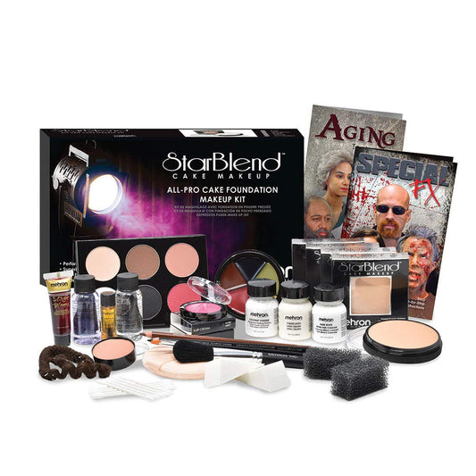 Mehron Makeup All-Pro StarBlend Cake Kit (Dark)