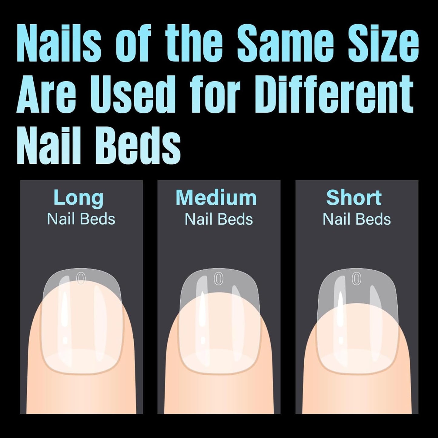 TOMICCA Medium Almond Nail Tips, 240Pcs Soft Acrylic Nails Tips Pre-Shaped Gel Tips, Medium Almond Press on Nails Clear Full Cover Fake Nails for Nail Extension Nail Salon 12 Sizes