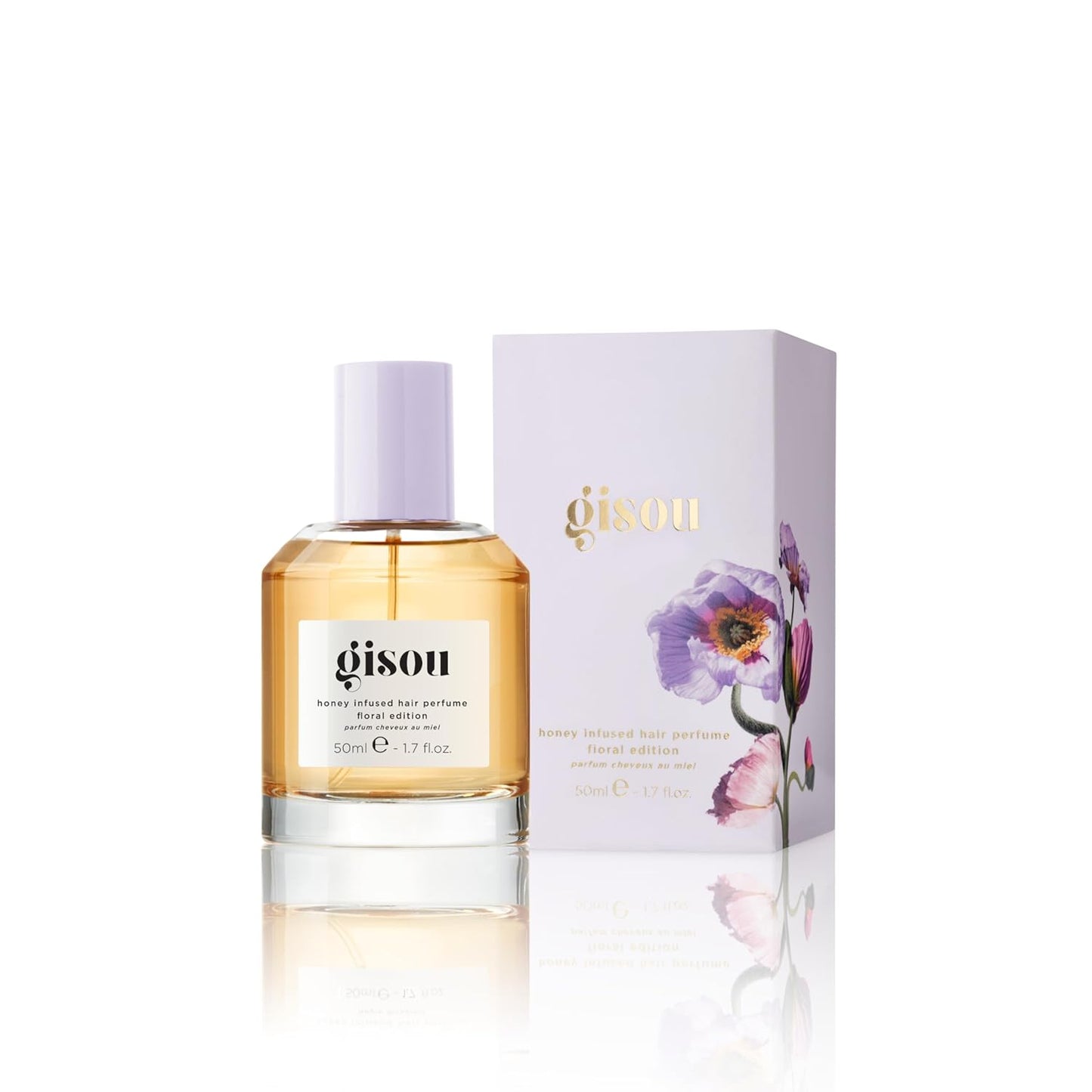 Gisou Honey Infused Hair Perfume Floral Edition - Lavender Berry, A Warm and Luxurious Fragrance with an Earthy and Indulgent Scent, Nourishing and Hydrating Hair Shine Spray (1.7 fl oz)