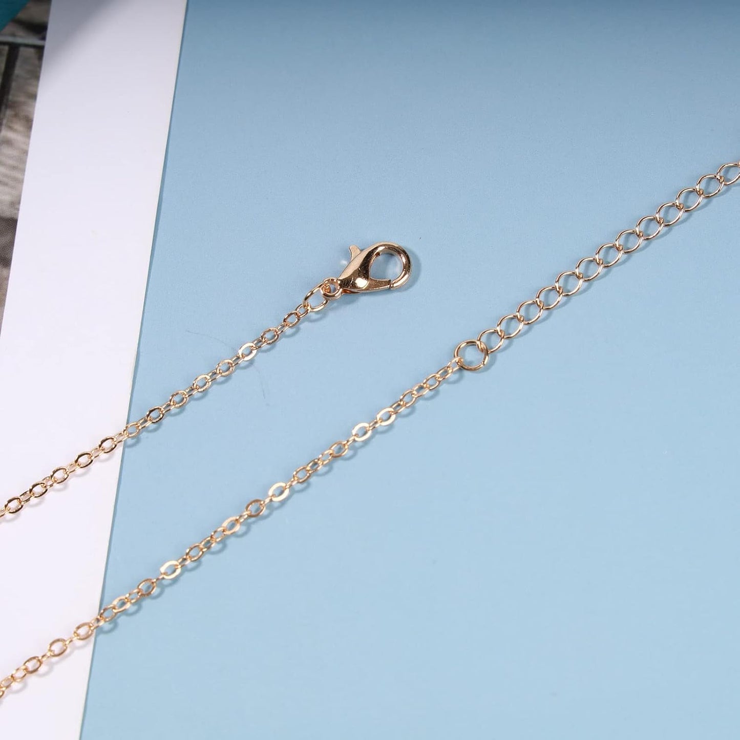 Boho Evil Eye Necklace Exquisite Cross Necklace Blue Rhinestones Choker Gold Chain Drop Evil Eye Pendant Wedding Necklace Charm Fashion Jewelry Gift for Women and Girls