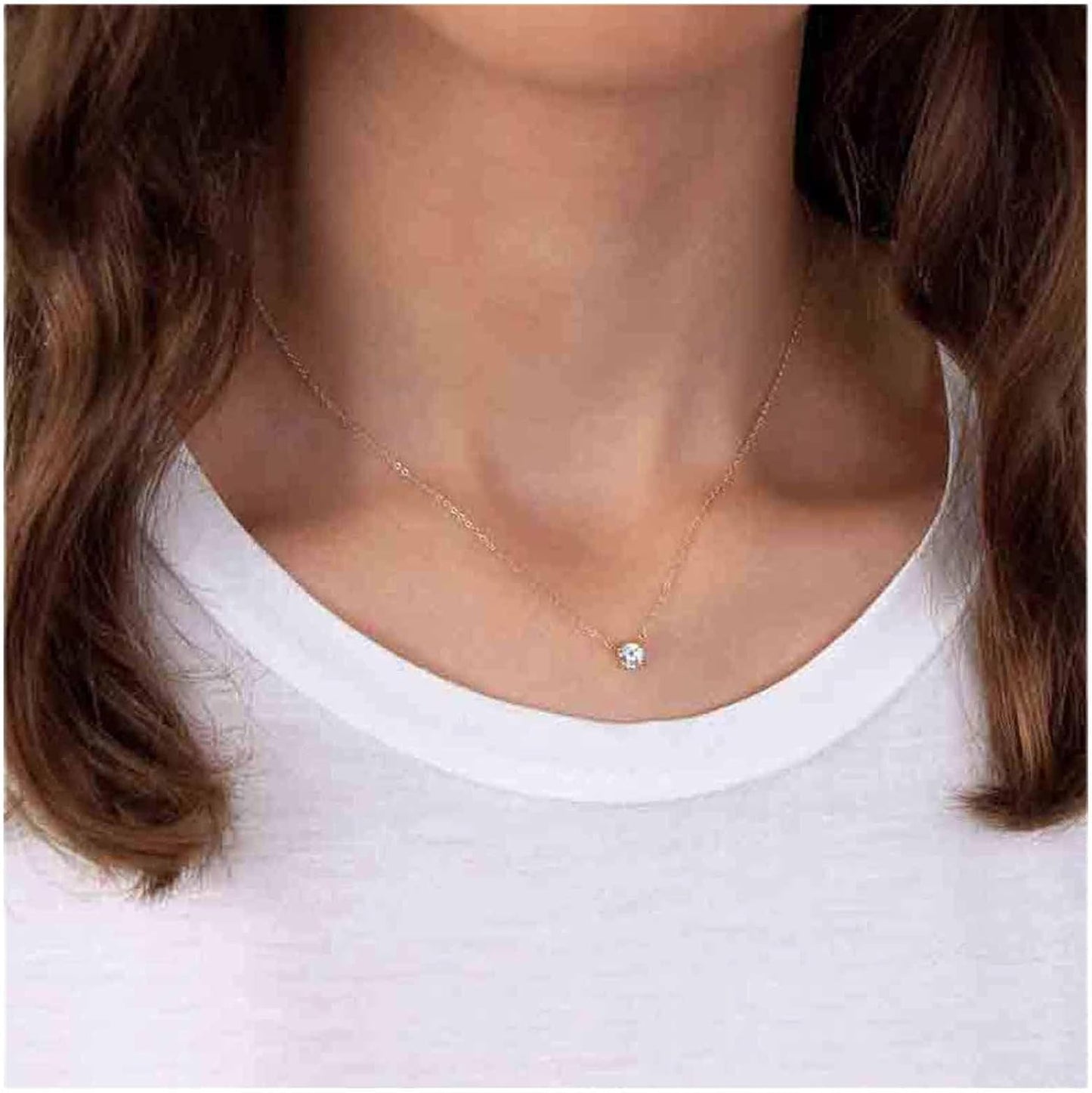 Boho Tiny Crystal Choker Gold Clear Quartz Pendant Necklace Minimal Dot CZ Choker Necklace Simple Everyday Necklace Wedding Necklace Jewelry for Women and Girls Gifts