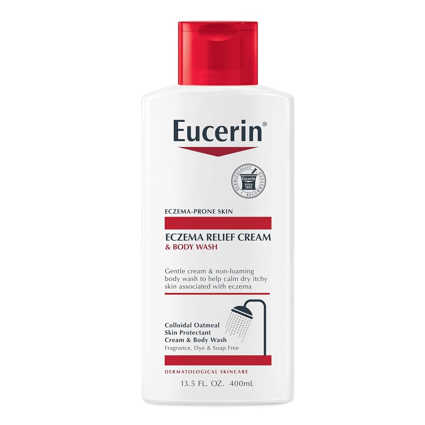 Eucerin Eczema Relief Cream and Body Wash (13.5 Fl Oz) + Eczema Relief Cream (5 Oz), Skin Care Set with Colloidal Oatmeal (Skin Protectant)