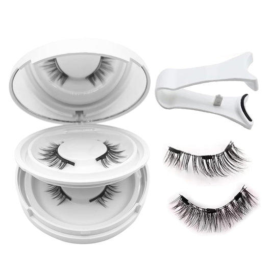 Ealra Craft Magnetic Eyelashes with Applicator,Reusable Magnetic Eyelashes Natural Look,Easy to Wear and Remove Soft Lashes kit for Women(Natural+Fuller)