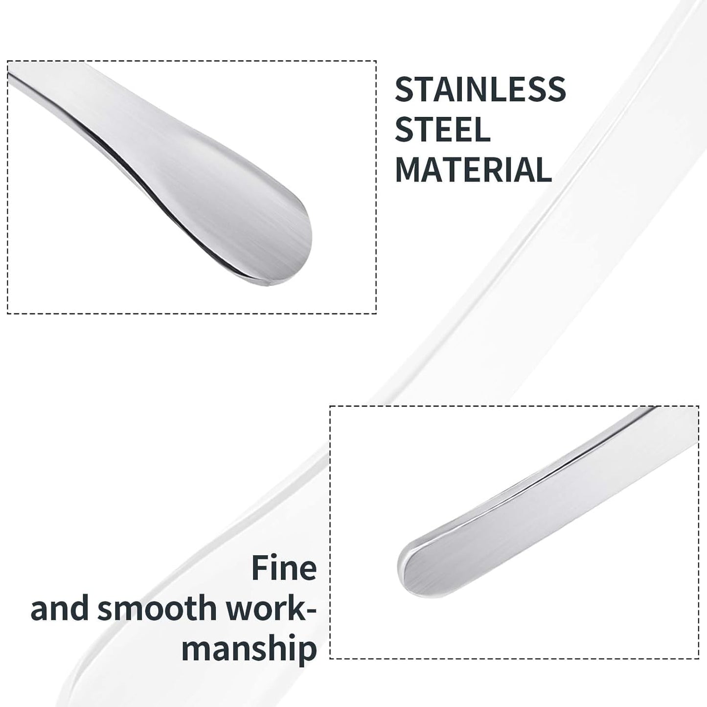 2Pcs Mini Metal Cosmetic Spatulas, Makeup Spatulas, Skincare Spatula, Cream Spatula, Beauty Accessories for Mixing and Sampling Plant Masks, Skin Care Creams, Eye Cream, Essences(Style 3)