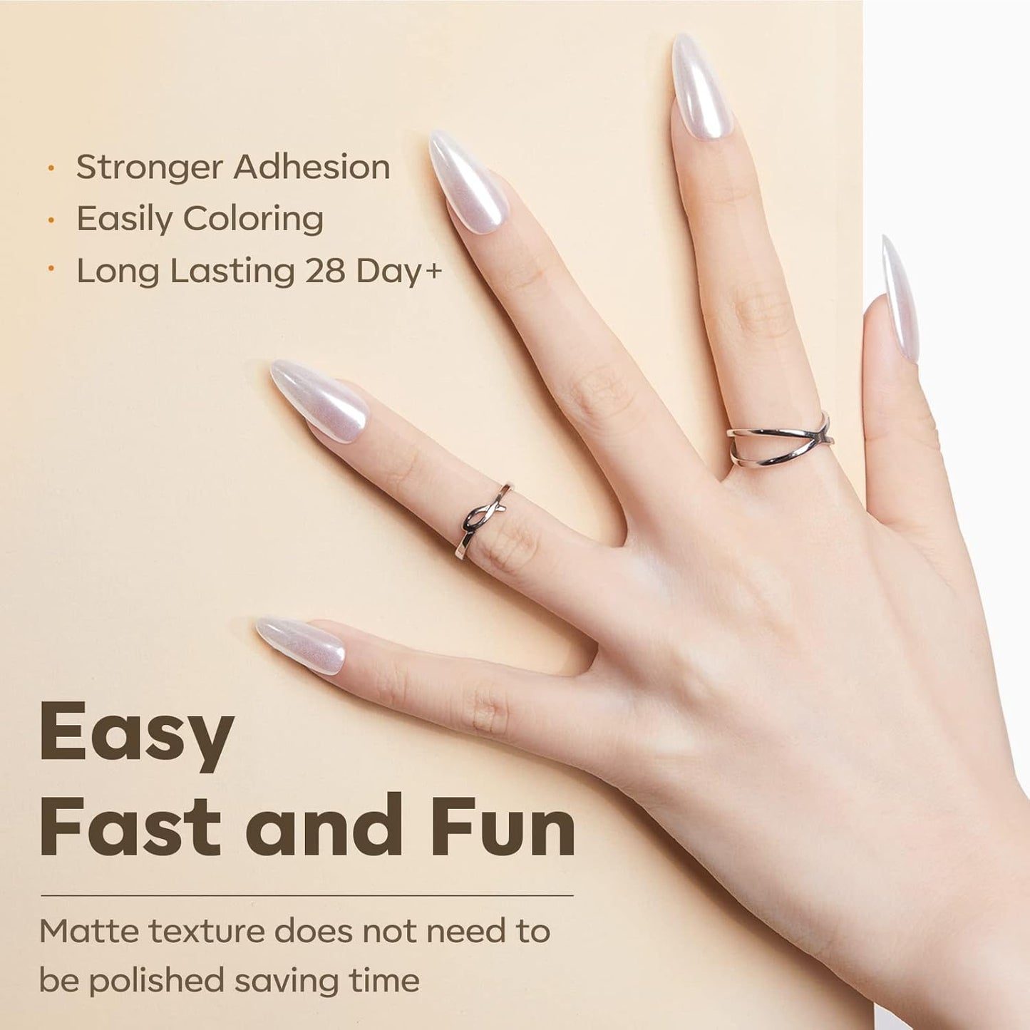 Modelones Medium Almond Nail Tips, 500Pcs Fake Nails Gel Tips Pre-shaped Full Matte Cover False Acrylic Extensions No Filed Stronger Press on Manicure 10 Sizes