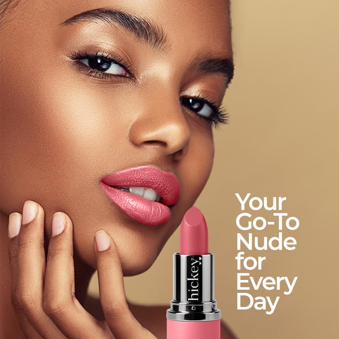 Hickey Lipstick Birthday Suit Best Nude Lipstick Refill - Long Lasting Lipstick for Women, Hydrating & Moisturizing Shade, Lip Color for Women (Birthday Suit Nude)