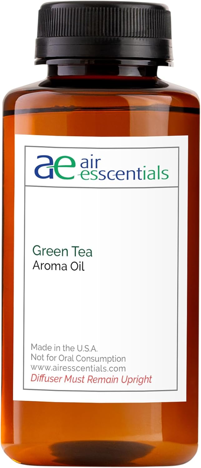 Green Tea Aroma Oil, Essential Oils Blend for Diffusers & Scent Machines, Citrus, Delicate Florals, Warm Tea, Aromatherapy, Cold Air Diffuser Compatible, 300 mL