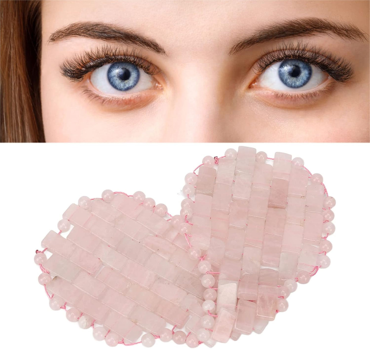 HURRISE Jadestone Eye Pad,Jade Eye Mask,Stone Patch Massage Sleep Eye Pad Jadestone Eye Patch Relaxation, Jadestone Eye Patch Fitting Comfort Eye Covers for Men Women