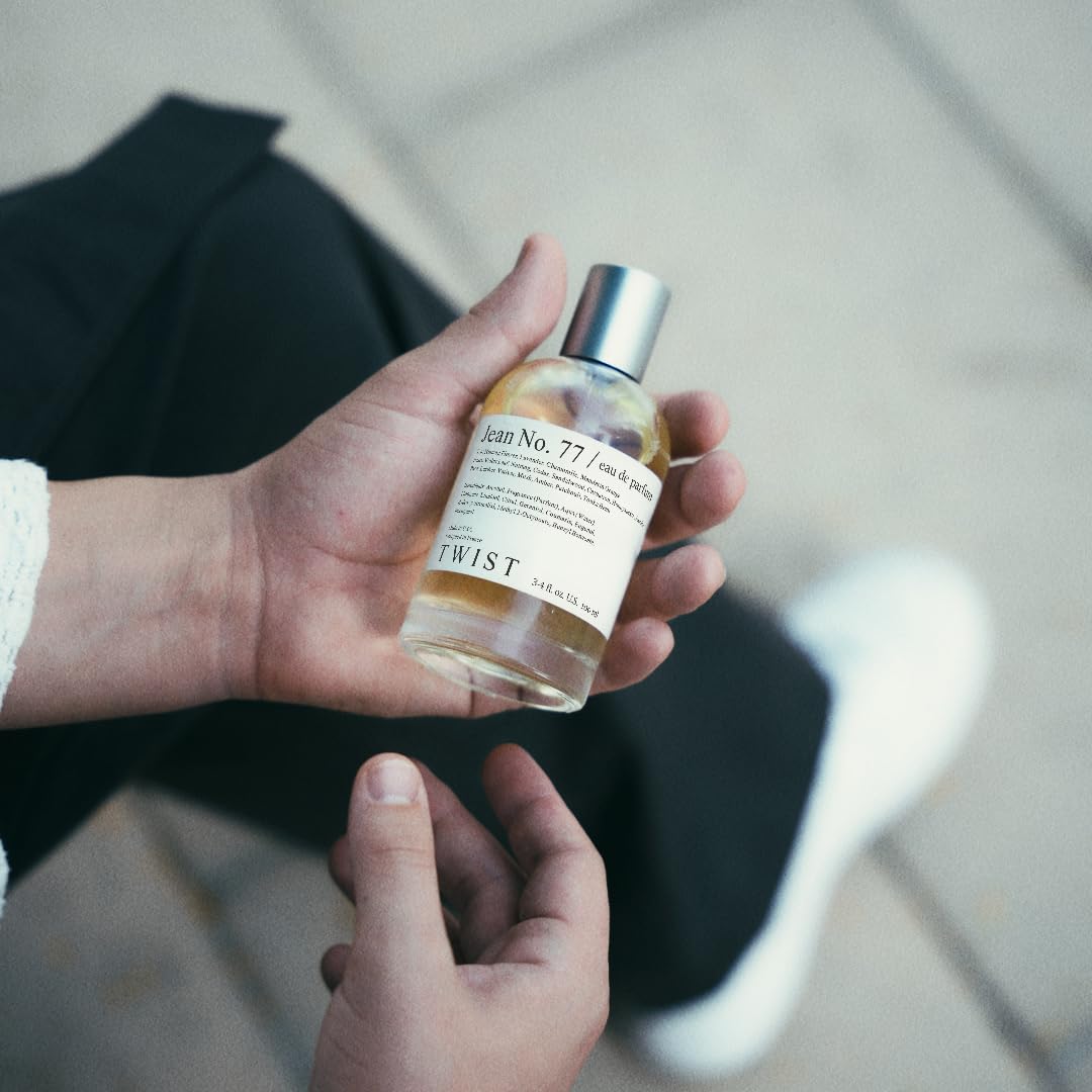 Twist Jean No. 77 - Eau De Parfum Inspired by D. Fahrenh. Long-Lasting Perfume For Men, Paraben Free, Vegan, Clean Ingredients, Fragrance - Spray 100 ml | 3.4 fl. oz.