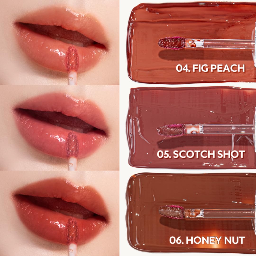 TIRTIR Waterism Tinted Lip Gloss #09 Salmon Syrup, 0.14 Fl Oz – Kiss Ready Lipgloss, 12H Long Lasting Non Sticky Natural Tinted Glow Korean Multiuse Cheek and Lip Tint for Women gift