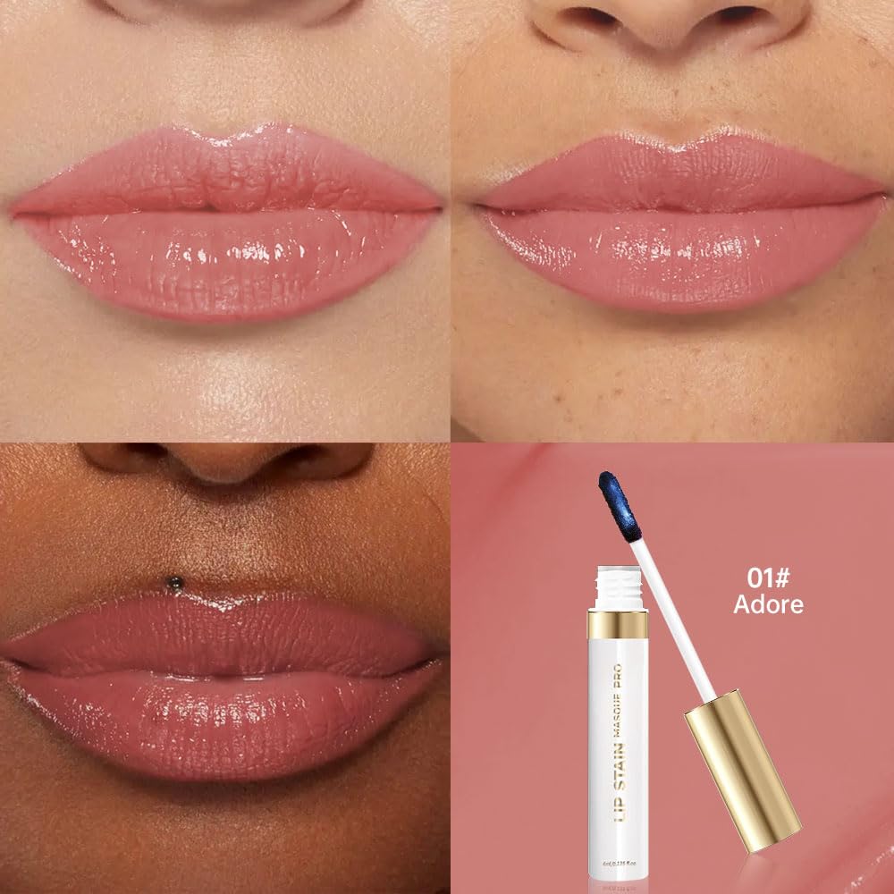 Lip Stain Peel Off – Long Lasting Waterproof Lip Tint, Smudge Proof Transfer Resistant Lip Stains Tattoo,High Pigment Matte Lip Color, Kiss Proof Peel Off Lip Stain Masque,All-Day Stay Lip Makeup 01#