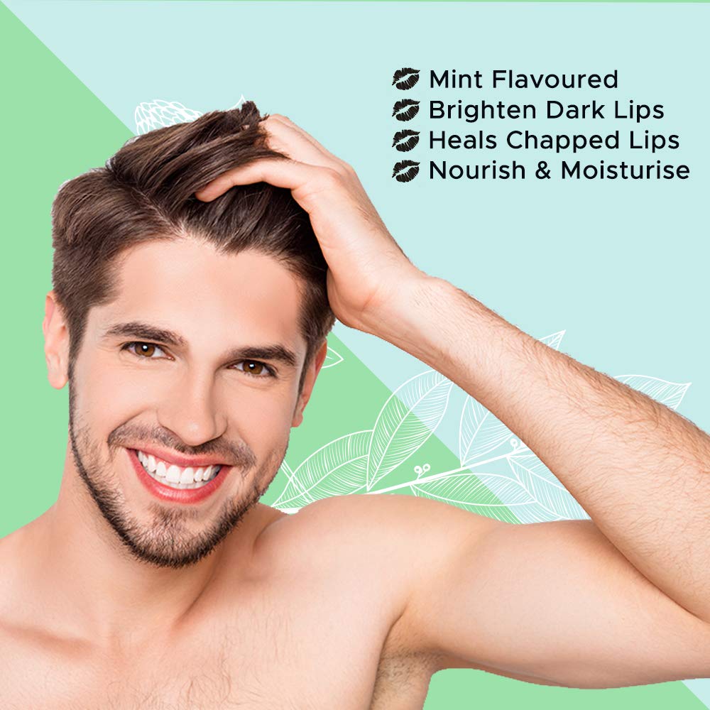 L'BERT Mint Lip Scrub, Kiss Ready Lips for Lightening & Brightening Dark Lips - 15 g