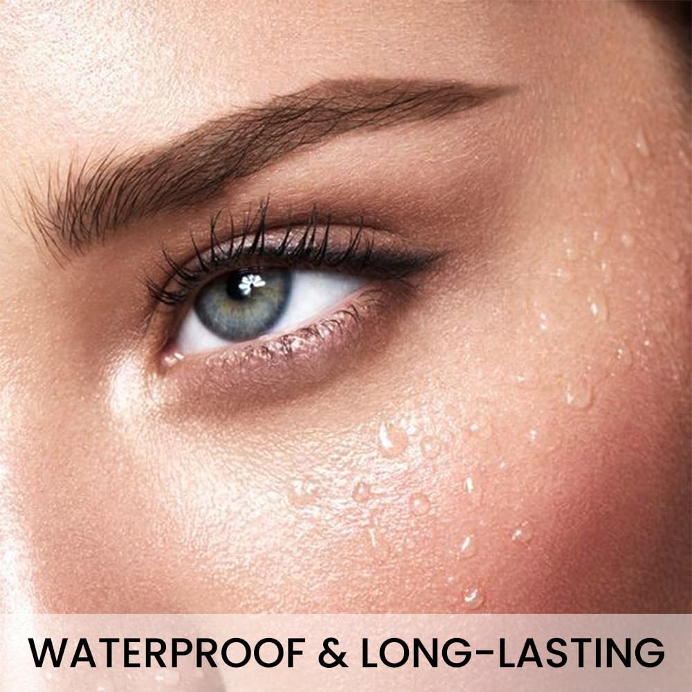 Kaely 2Pcs Eyebrow Pencils for Women, 4 Tip Magical Precise Waterproof Brow Pen, Microblading Eyebrow Contouring Pen, lapiz de cejas 3d Eye Brow Gel, 24h Smudge Proof, 02 Dark Brown