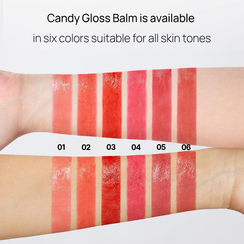 YNM Candy Gloss Balm (01 CORAL MOMENT, 3g) (+9 colors) K-beauty, Tinted, Color Lipstick Balm, Glossy, Moisture, korean, Jelly lips, Non-Sticky and Long-lasting