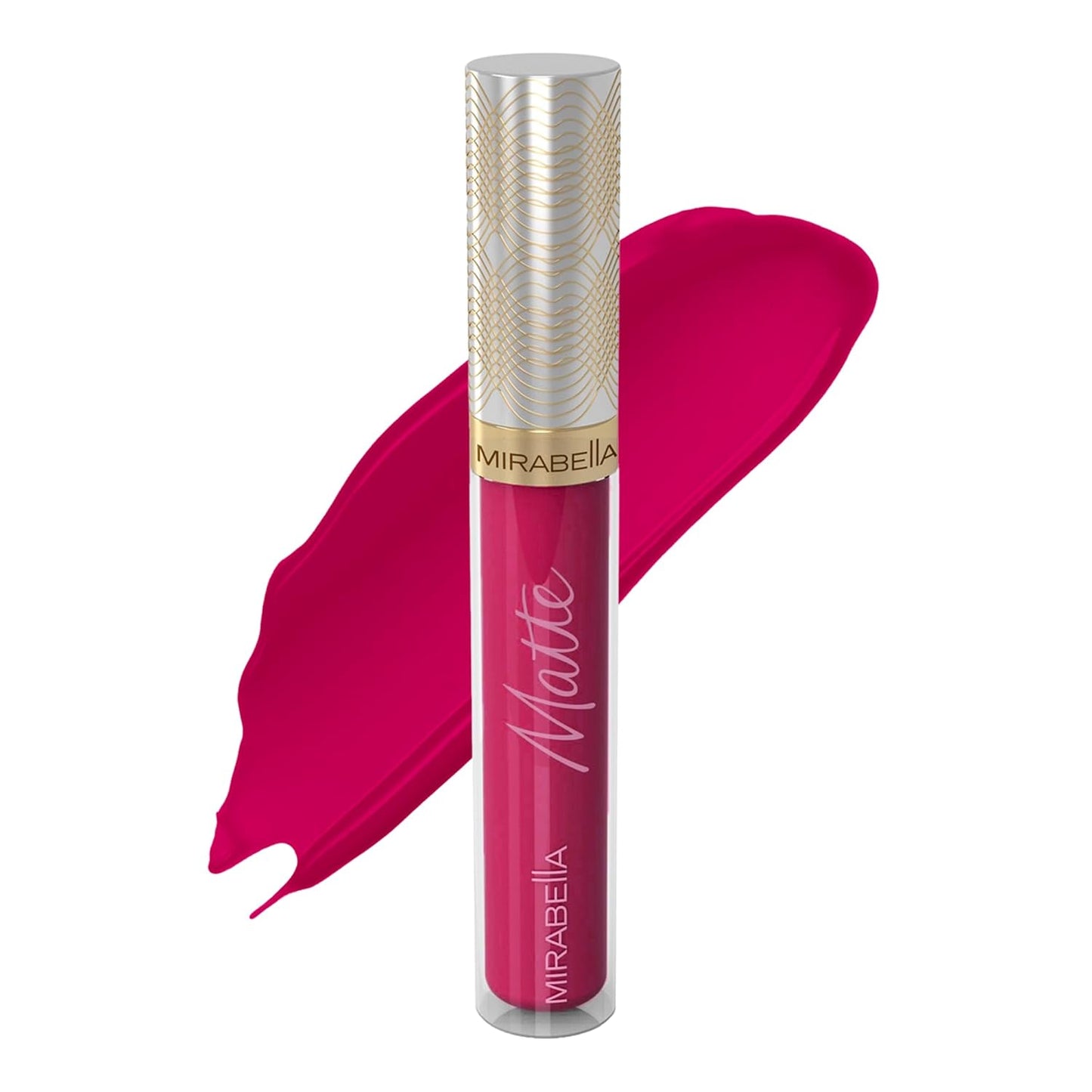Mirabella Luxe Advanced Formula Matte Lip Gloss, Richly Pigmented Long-Wear and Full-Coverage Liquid Lipstick, Matte Lipstick for Women Stays Put and Won't Dry or Crack Lips, Bombshell