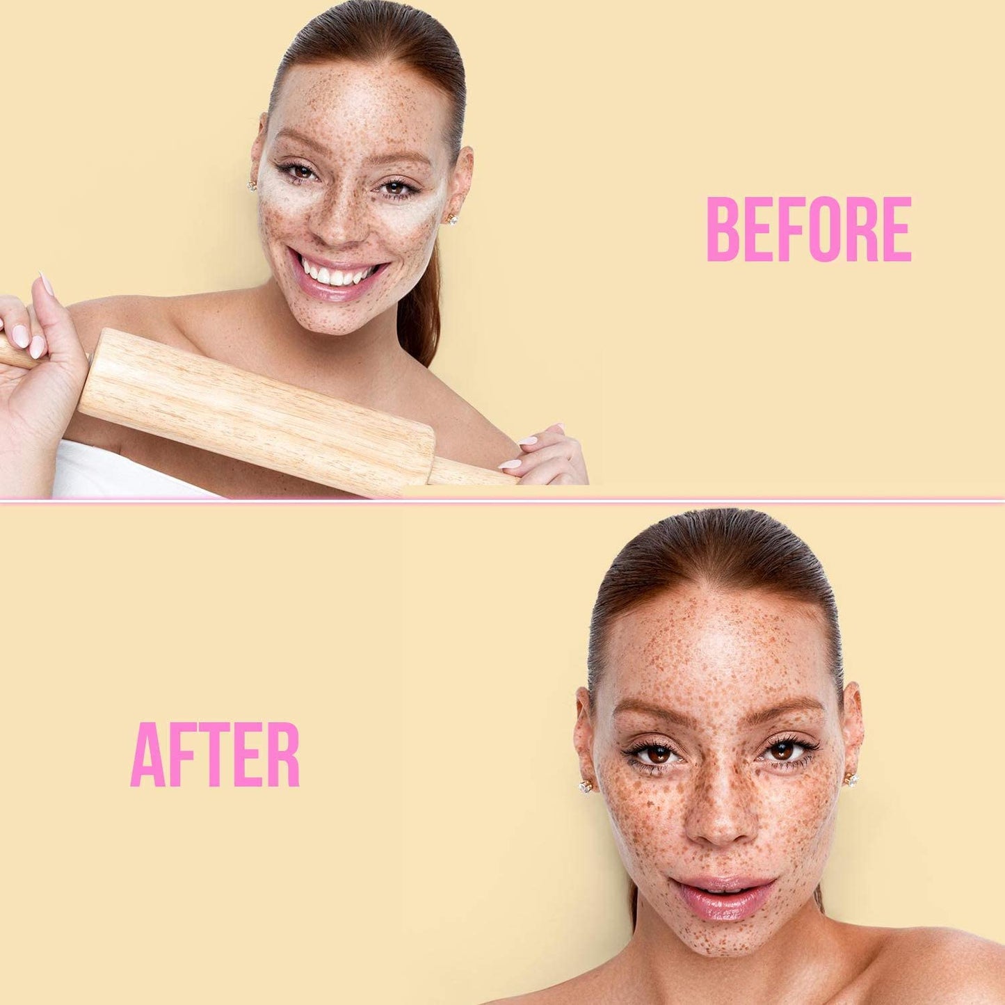 Beauty Bakerie Flour Setting Powder for Foundation, Loose Face Powder Makeup, Perfect for Oily Skin, Long-Lasting Matte Finish, Ideal for Baking and Blurring, 0.5oz, Cassava (Yellow)