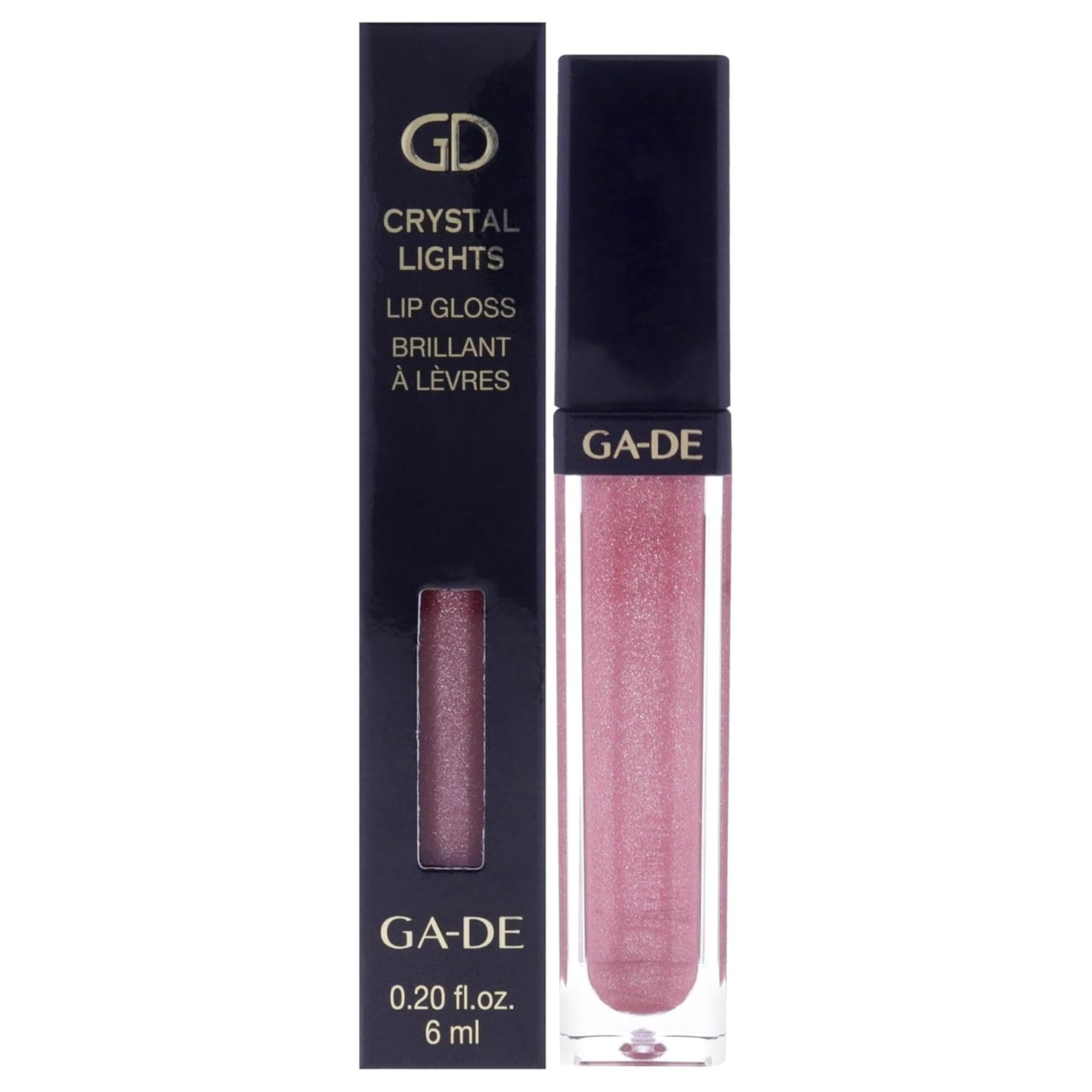 GA-DE Crystal Lights Lip Gloss, 512 - Enriched with Light-Reflecting Crystal Pearls - Smooth Silky, Rich Color - Moisturizes and Adds Shine - 0.2 oz