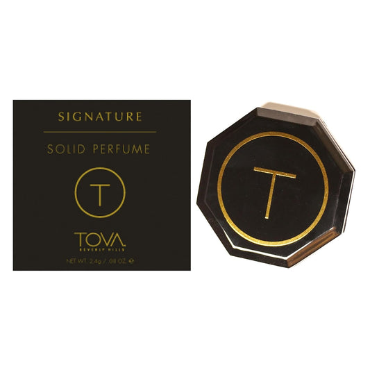 Tova Signature Solid Perfume Compact – Pocket Perfume Dab-On for Women – Bergamot Jasmine Musk – USA-Made & Cruelty-Free – 2.4 g