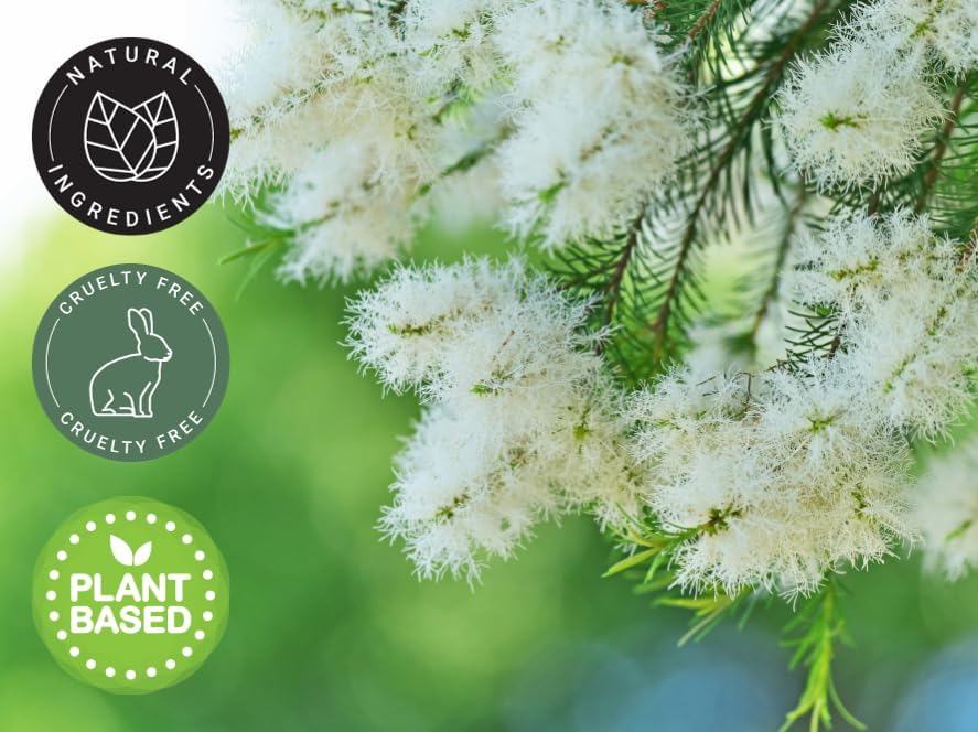 Tea Tree (Australia) Essential Oil - 16 fl oz (473 ml) Amber Glass Bottle w/Cap - 100% Pure Essential Oil - GreenHealth