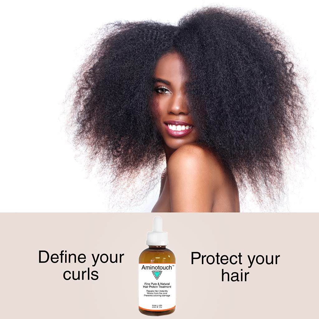 Aminotouch Natural PURE PROTEIN TREATMENT Instant Rescue Shot Grow Long Hair Repair Damage Split Ends, Strengthen Weak Hair, Collagen Filler Keratin Repair that Works From the Core (Double)