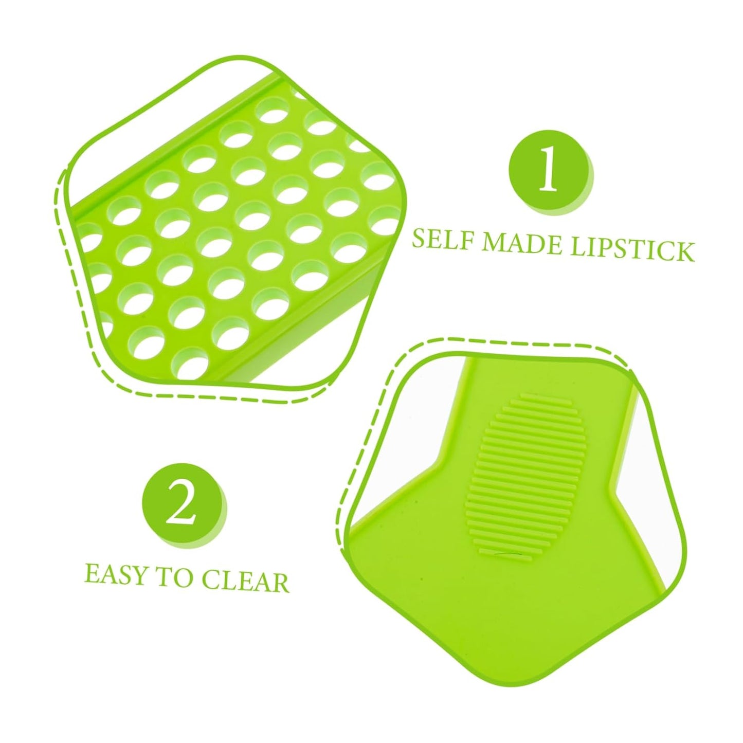 50 Lipstick Filling Mold Lip Balm Filling Spatula Lip Gloss Tray Labels for Tubes Lip Tubes Stand Tray Lip Balm Container Tray Lip Treatment Kit Diy Kit Supplies Manual Plastic