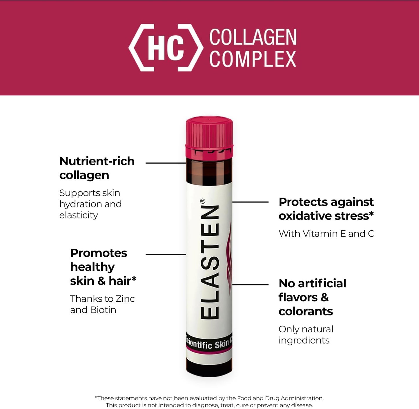 Clinically Tested Collagen Complex for Radiant Skin from Within – Reduces Fine Lines – Supports Connective Tissue – 28 Liquid Collagen Ampoules (0.85 Fl Oz / 25ml Each)