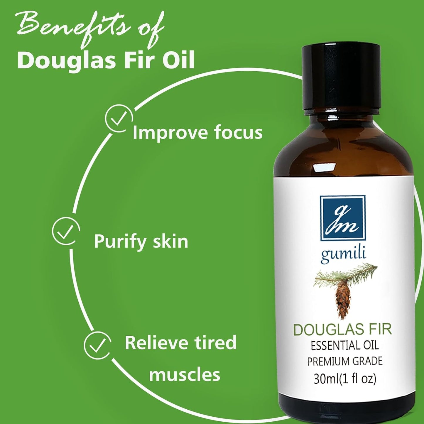 Douglas Fir Essential Oil, Scent Oil for Home Crafts, Household, Holiday - 30ml/1 fl oz