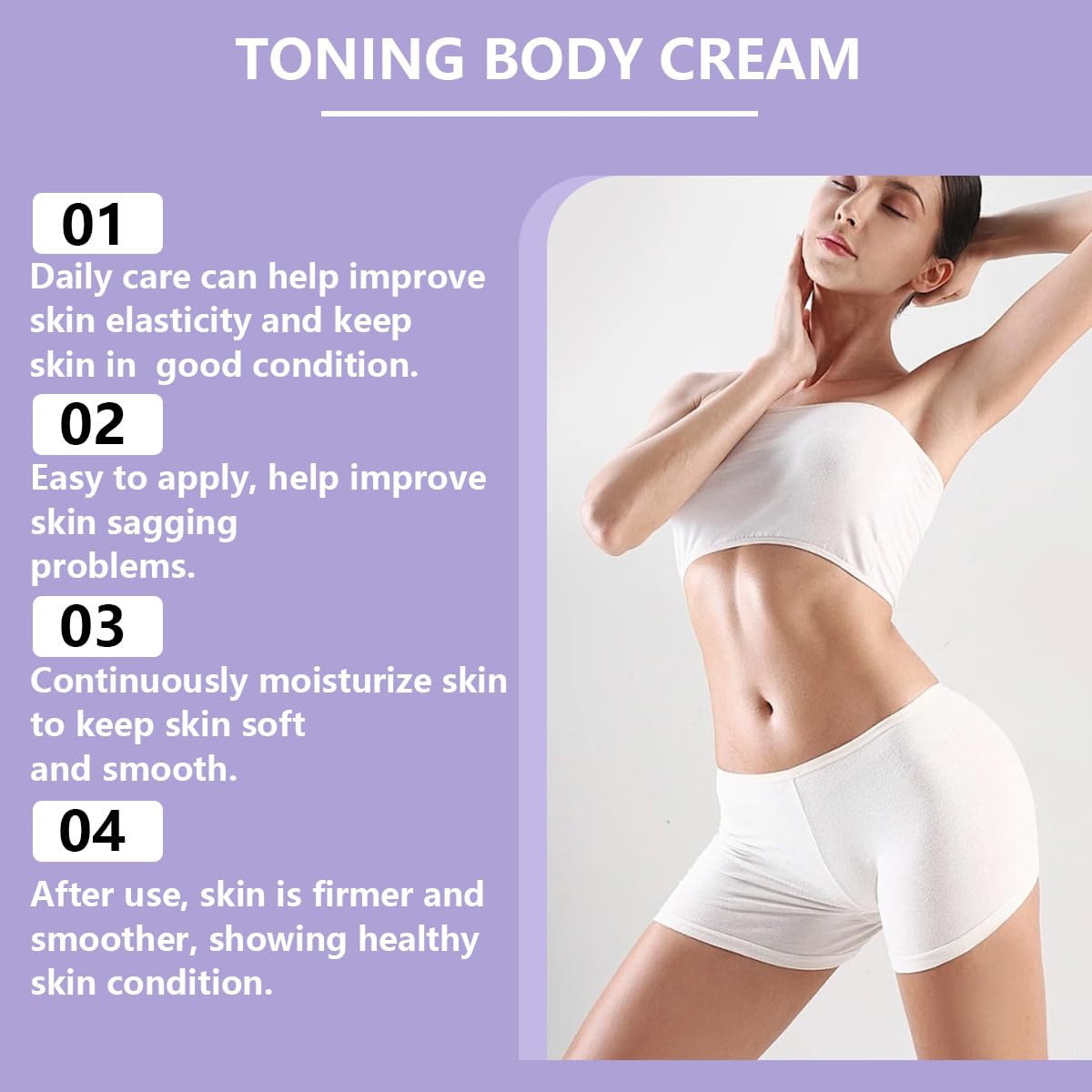 Honneth BE-DREAMY Overnight Toning Whip Body Firming Cream for Legs, Stomach, Arms, with Milk Thistle & Passion Fruit Seed Oil, Targets Loose Skin, 3.38 oz
