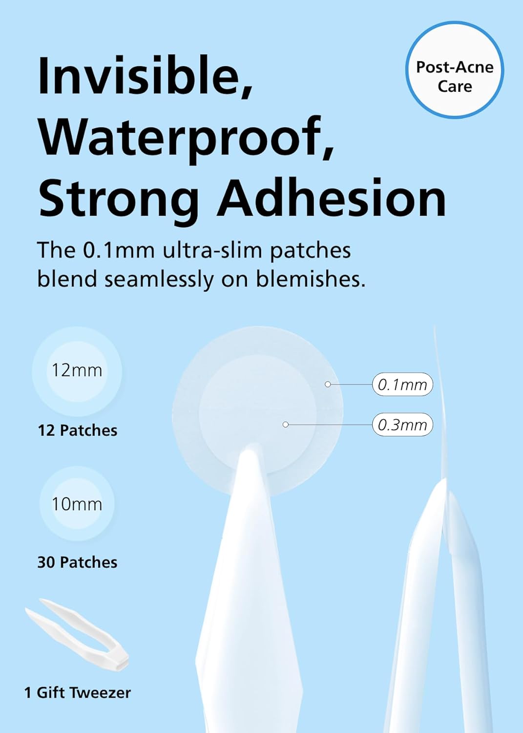 EasyDerm Beauty Patch(84 Counts) - 100% Hydrocolloid Pimple Patch for Zit Spot Care, K-beauty, Daewoong Pharmaceutical, Korean Acne Patches