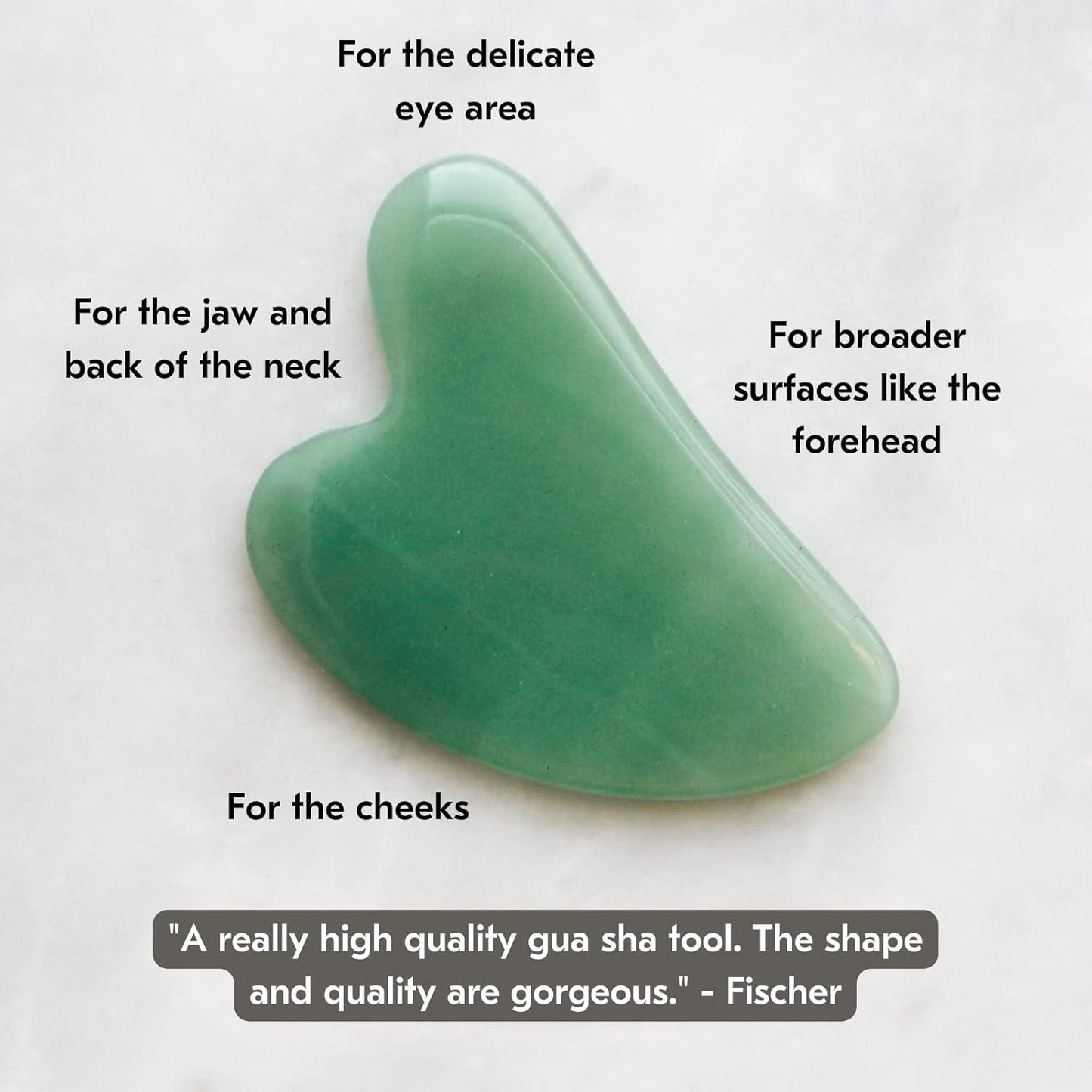 Mount Lai Jade Gua Sha Facial Tool – The Stone of Eternal Youth – 100% Genuine Jade Stone Face Sculpting Tool for Lymphatic Drainage, Puffiness Reduction & Timeless Radiance