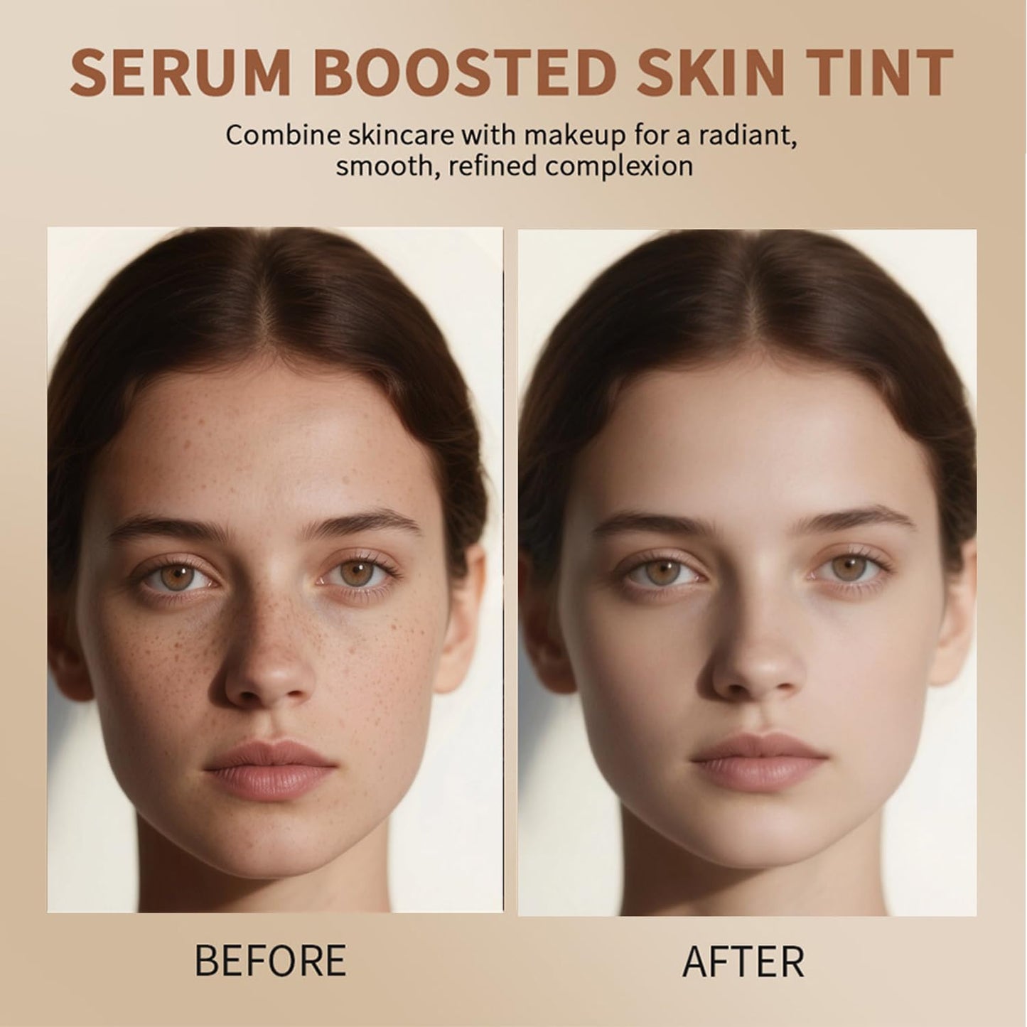 Foundation Stick - Skin Tint & Contour Stick, Serum-Boosted Beauty Balm, Buildable Coverage, Natural Finish, Long-Lasting Wear, For Many Skin Tones (04#)