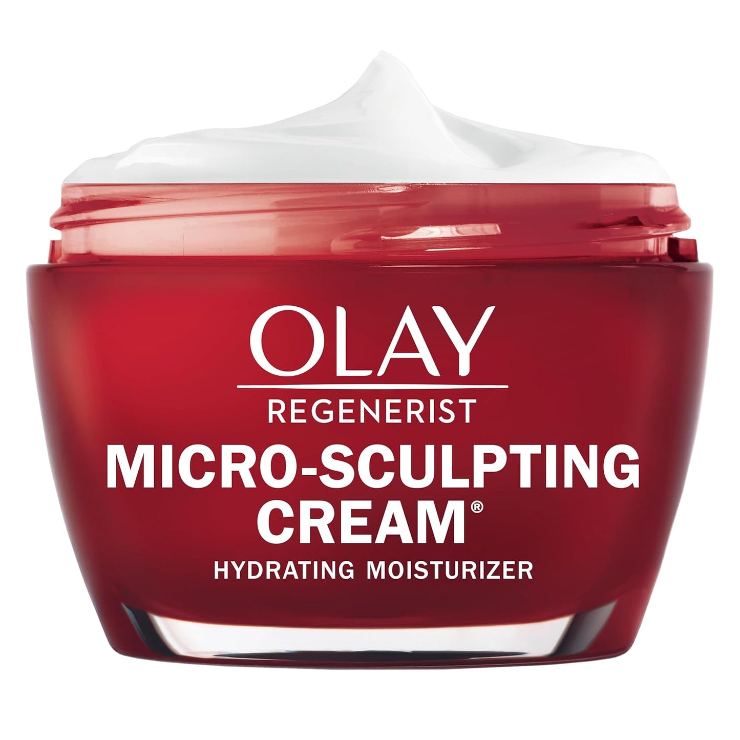 Olay Face Moisturizer, Regenerist Micro-Sculpting Facial Cream for Women - Instant Hydration, Anti-Aging, Anti-Wrinkle, Firming Skin Care - Hyaluronic Acid, Niacinamide, Amino Peptides, 1.7 Oz