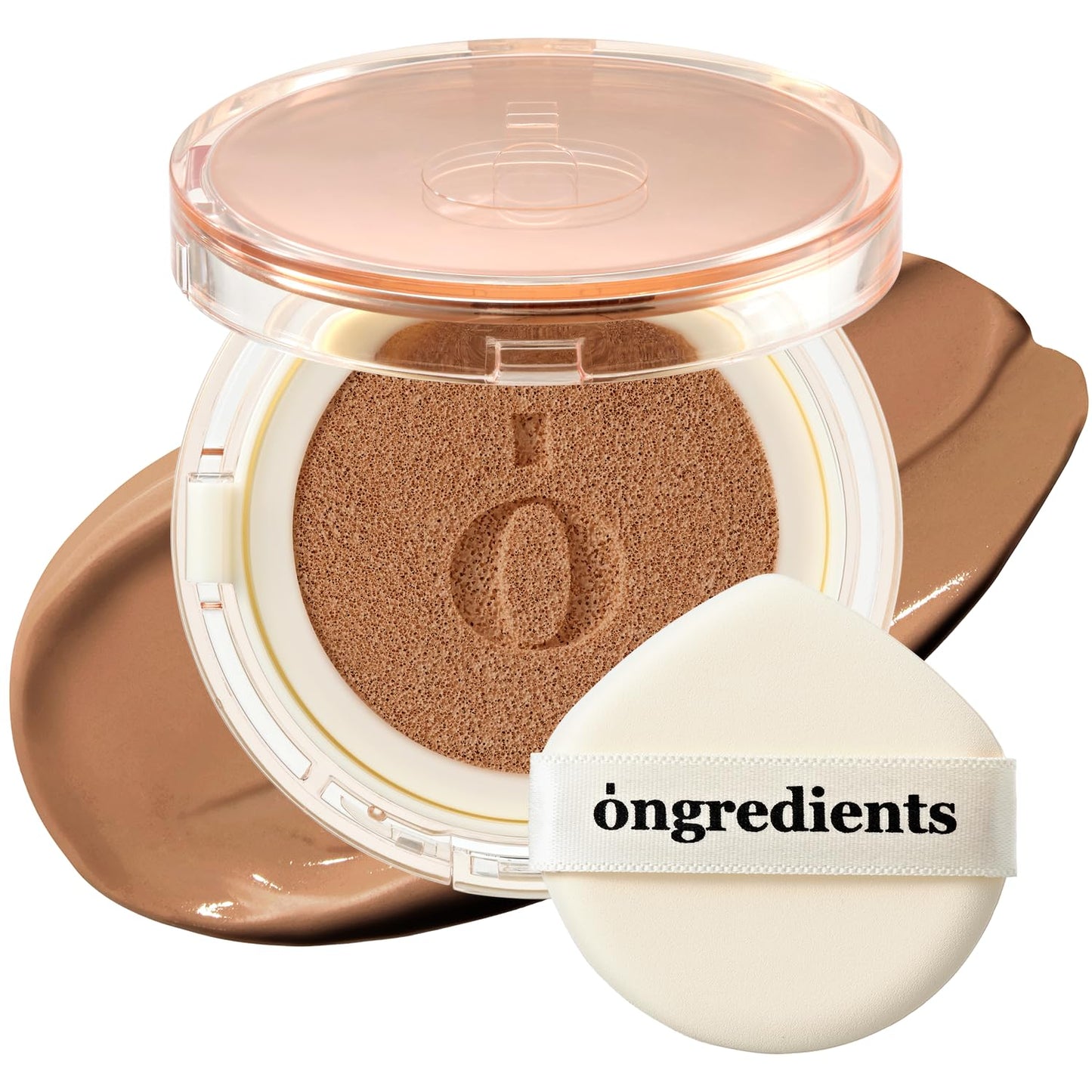 Skin Barrier Glow Cover Cushion, All-day Coverage, Glow Finish, Lightweight, Skincare-Like Texture, Non-cakey Makeup, Korean Cushion Foundation (#43N Moonlight, 0.49 oz)