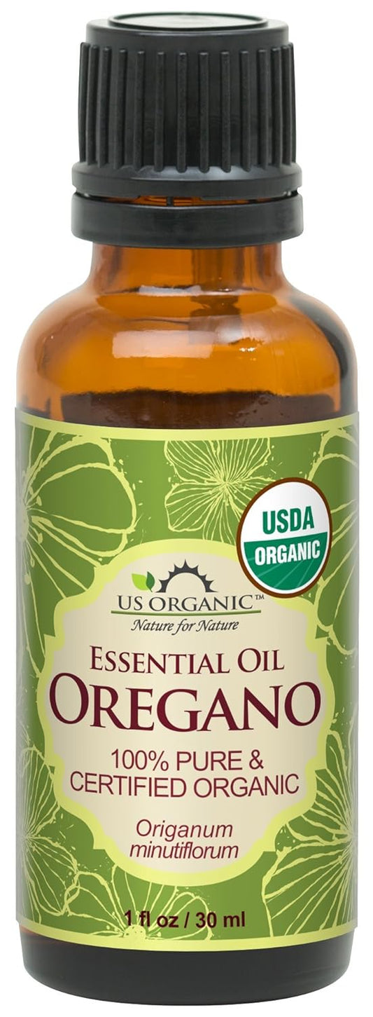 US Organic 100% Pure Oregano Essential Oil - USDA Certified Organic, Steam Distilled (30 ml)