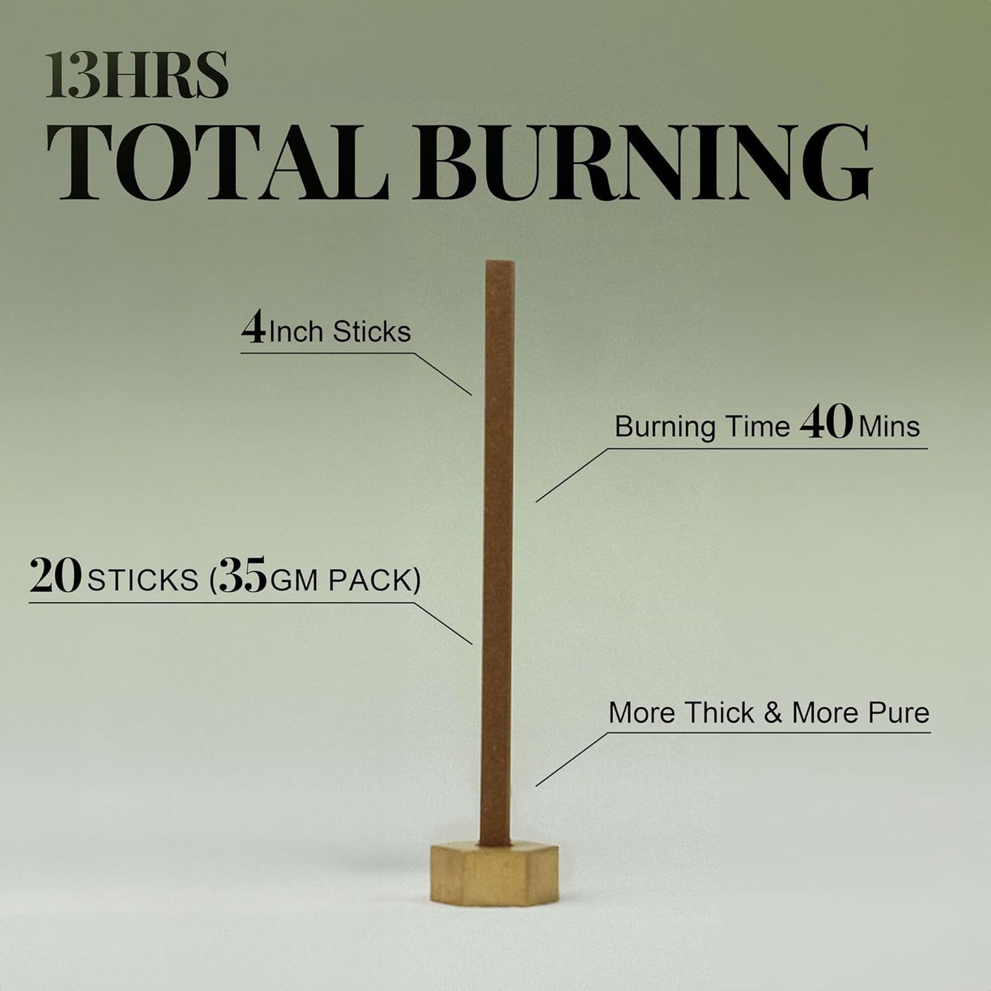 Yoga & Relaxation - Innergy Goose Pear Incense Sticks, Natural Fruity-Herbal Blend Yoga Incense