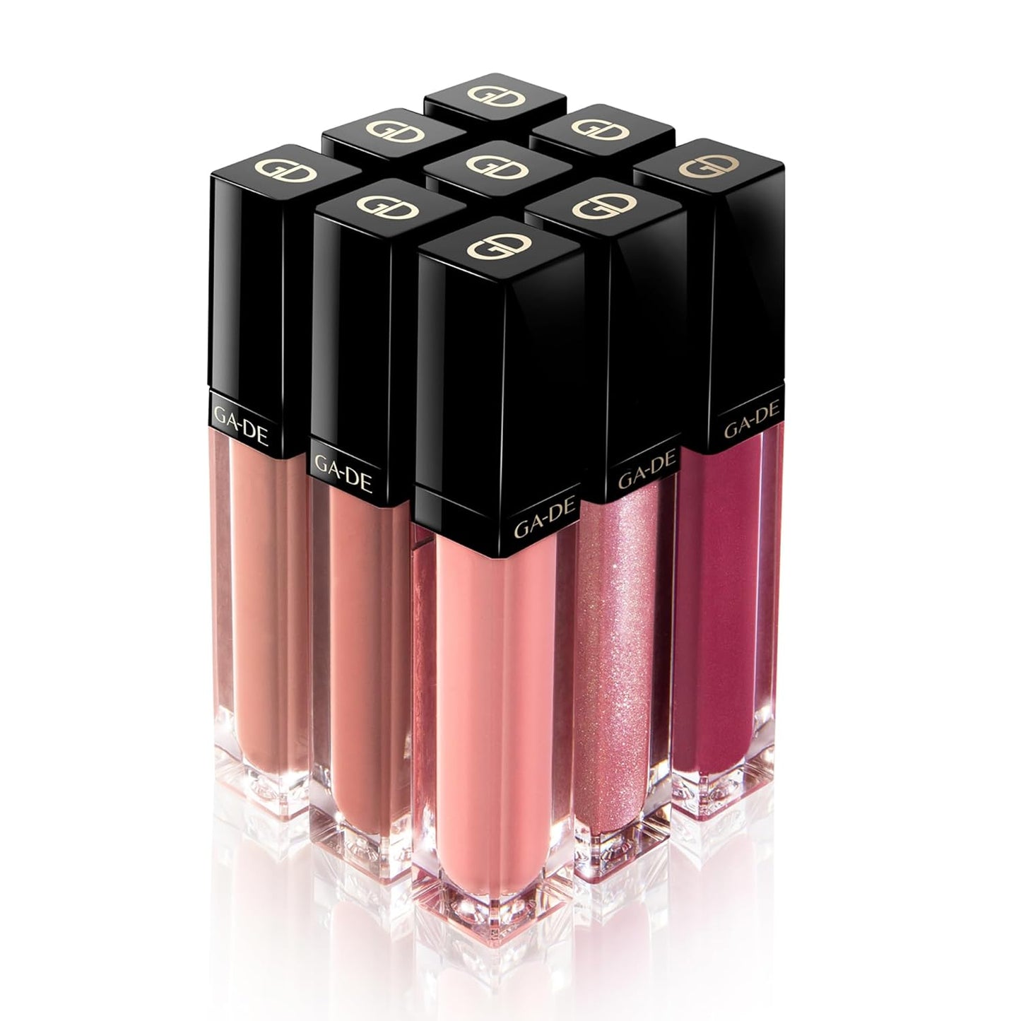 GA-DE Crystal Lights Lip Gloss, 525 - Enriched with Light-Reflecting Crystal Pearls - Smooth Silky, Rich Color - Moisturizes and Adds Shine - 0.2 oz