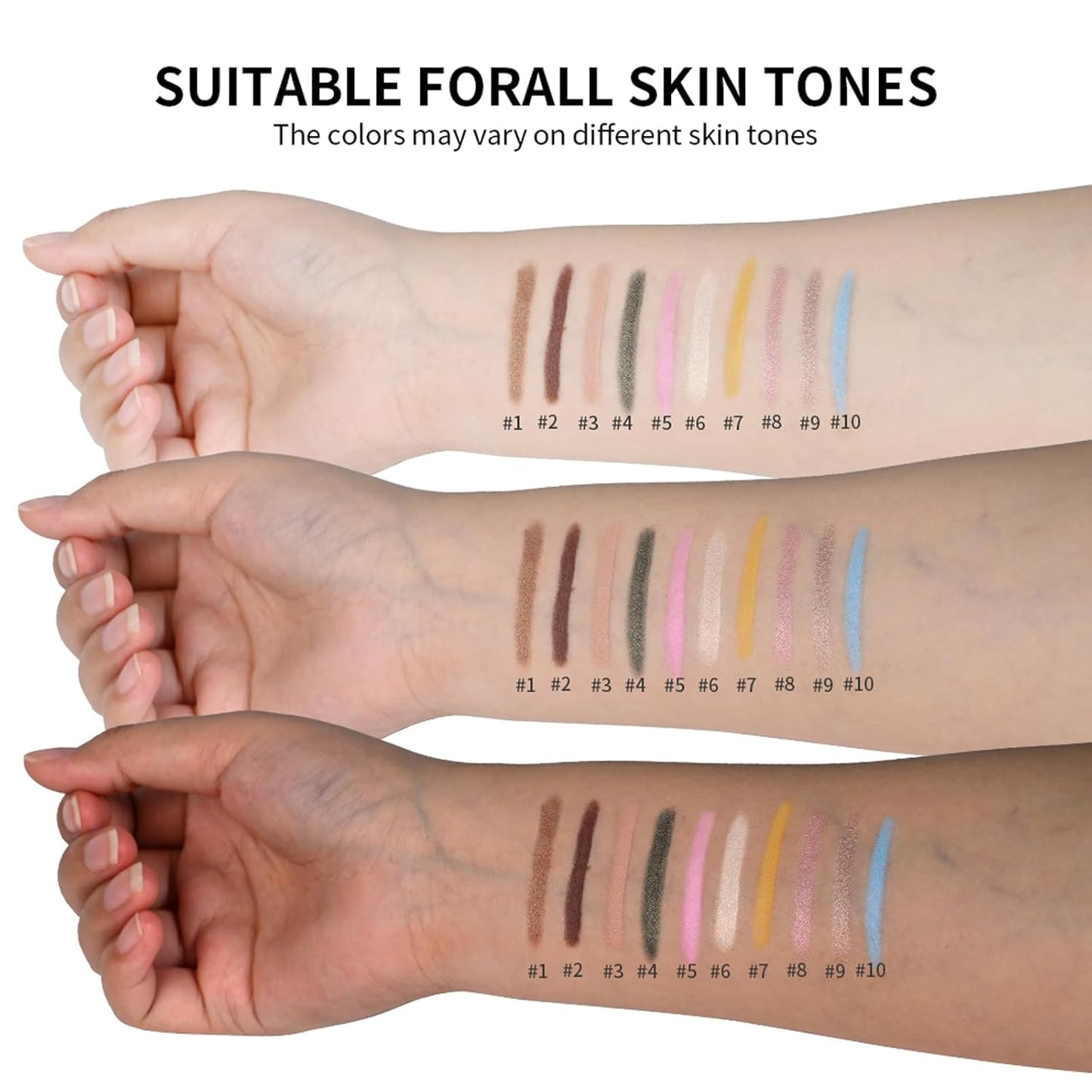 Eyeshadow Stick, Shimmer and Matte Cream Eye Shadow Brightener Sticks Eyeliner Pencil Crayon, Waterproof Long Lasting Eye Highlighter Stick Makeup,0.056 Oz(#8-Fancy)