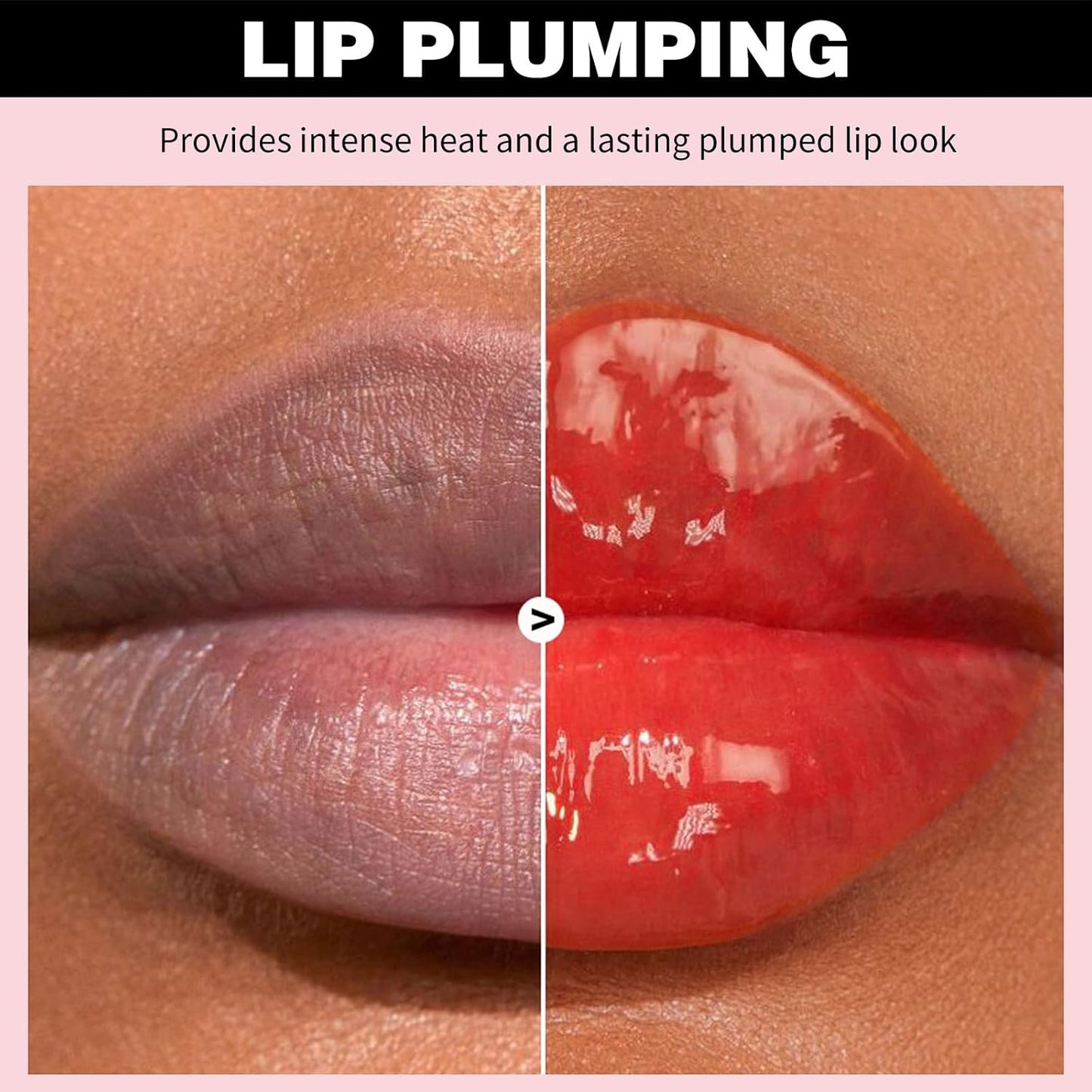 Erinde Lip Plumper Gloss, Natural Ginger Lip Plumping Booster, Ultra-Hydrating & Nourishing Plump Lip Plumper, Glossy Finish Fuller Lip Plumping Oil for Women Girls, G05