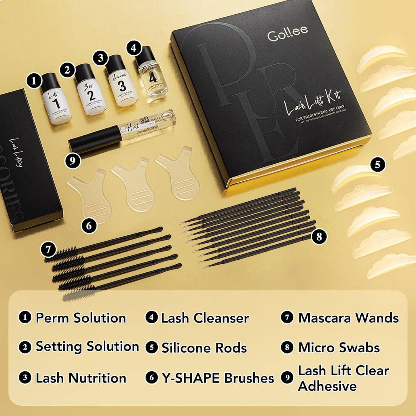 Lash Lift Kit & Brow Lamination Kit Professional Eyelash Perm Kit Semi-Permanent Lash Curling Perming With Detail Instruction Easy For Beginner Achieve Salon-Quality Lash Lift At Home