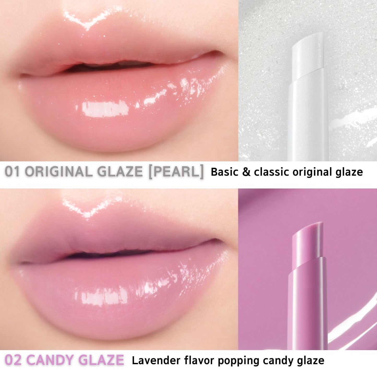 BBIA Over Glaze Stick - Lip Plumping Gloss Melting Balm Lipstick, Intensive Volume Up, High Shine & Glossy, Ultra Watery Moisturizing & Volumizing, Glowy Texture, Korean Lip Makeup (01 ORIGINAL GLAZE)