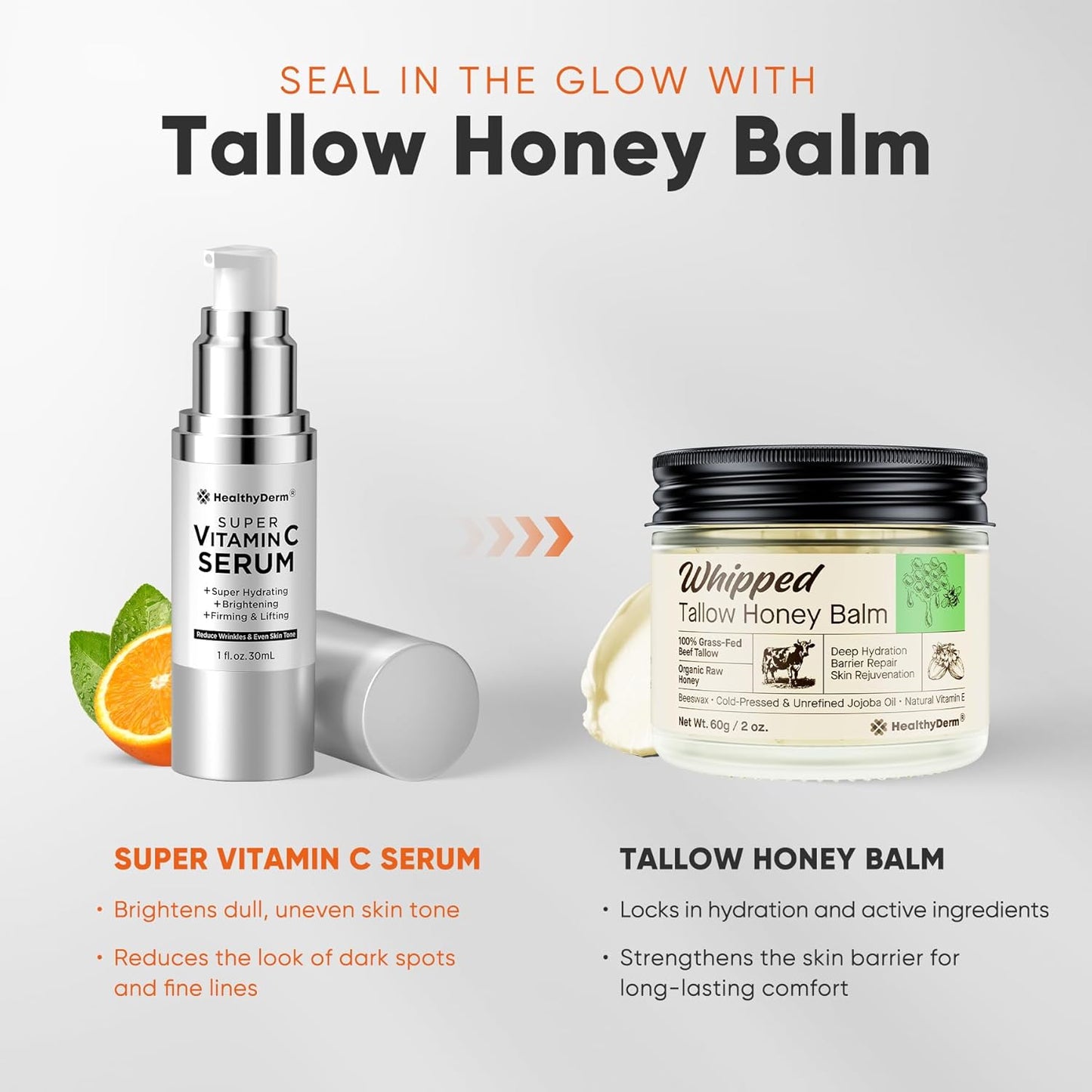 Super Vitamin C Serum for Women Over 70: Niacinamide, Vitamin C, Hyaluronic Acid, Peptides, Vitamin E, Caffeine, Bakuchiol, Hydrating, Lifting, Face Wrinkle & Age Spots Reduction