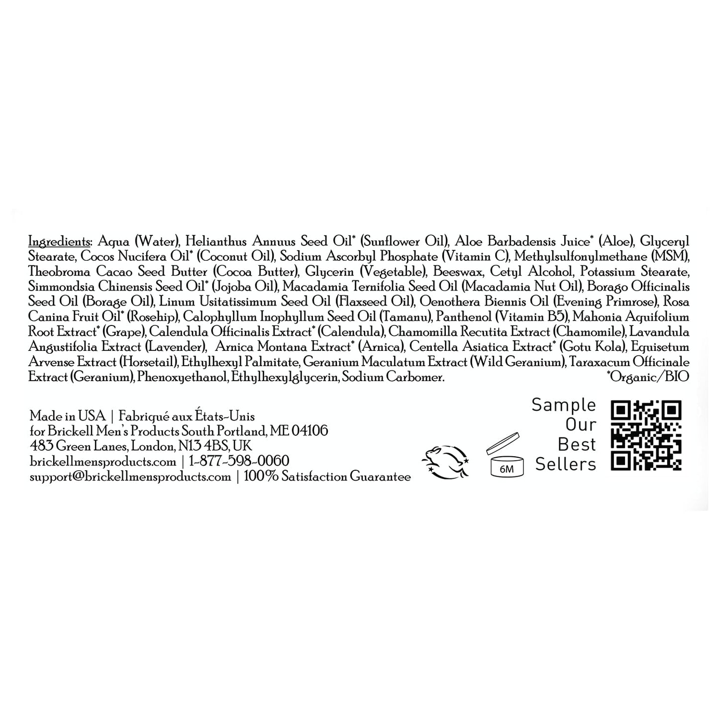 Brickell Men's Products Resurfacing Anti-Aging Face Cream For Men, Natural and Organic Face Moisturizer, Vitamin C Cream For Wrinkles, 2 Ounce, Unscented