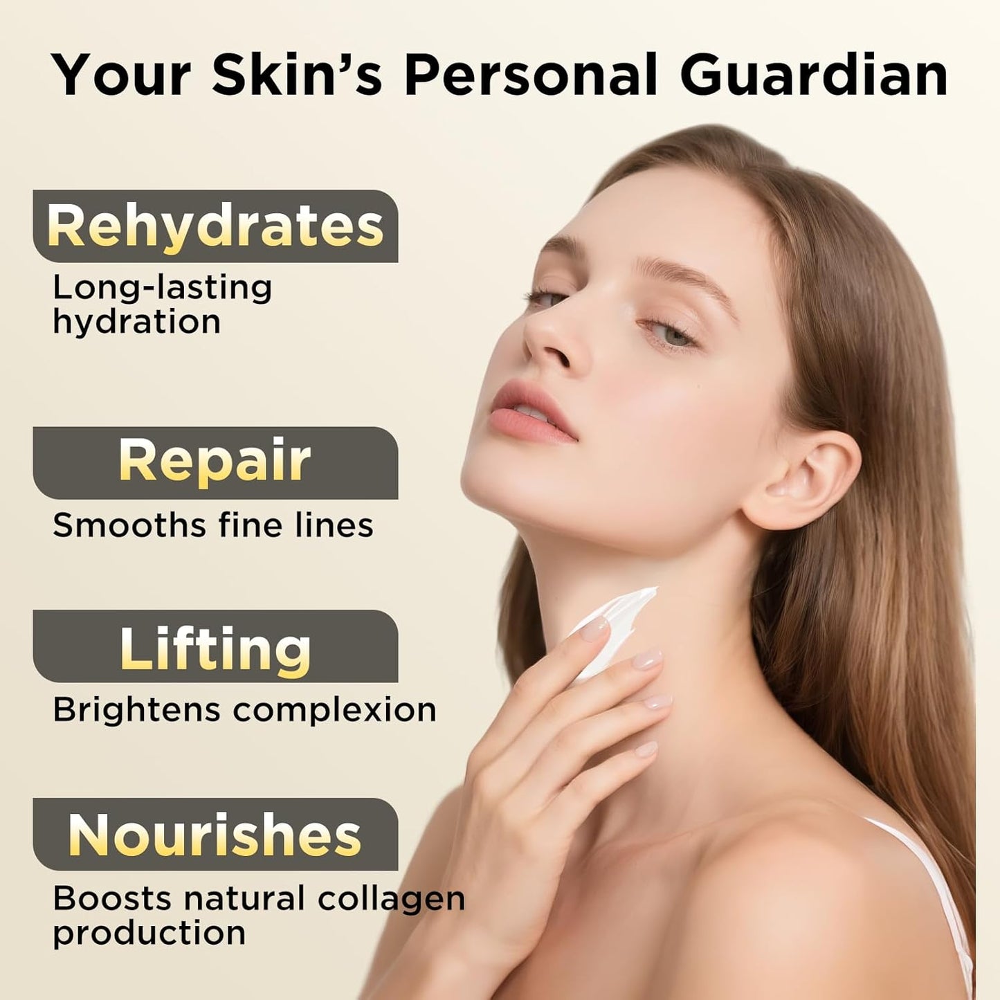 Firming Neck Cream for tightening and firming,Retinol,Collagen & Hyaluronic Acid Cream-Anti-Aging Face Moisturizer for Face,Wrinkle Smoother for Women & Men, 1.76 Fl Oz