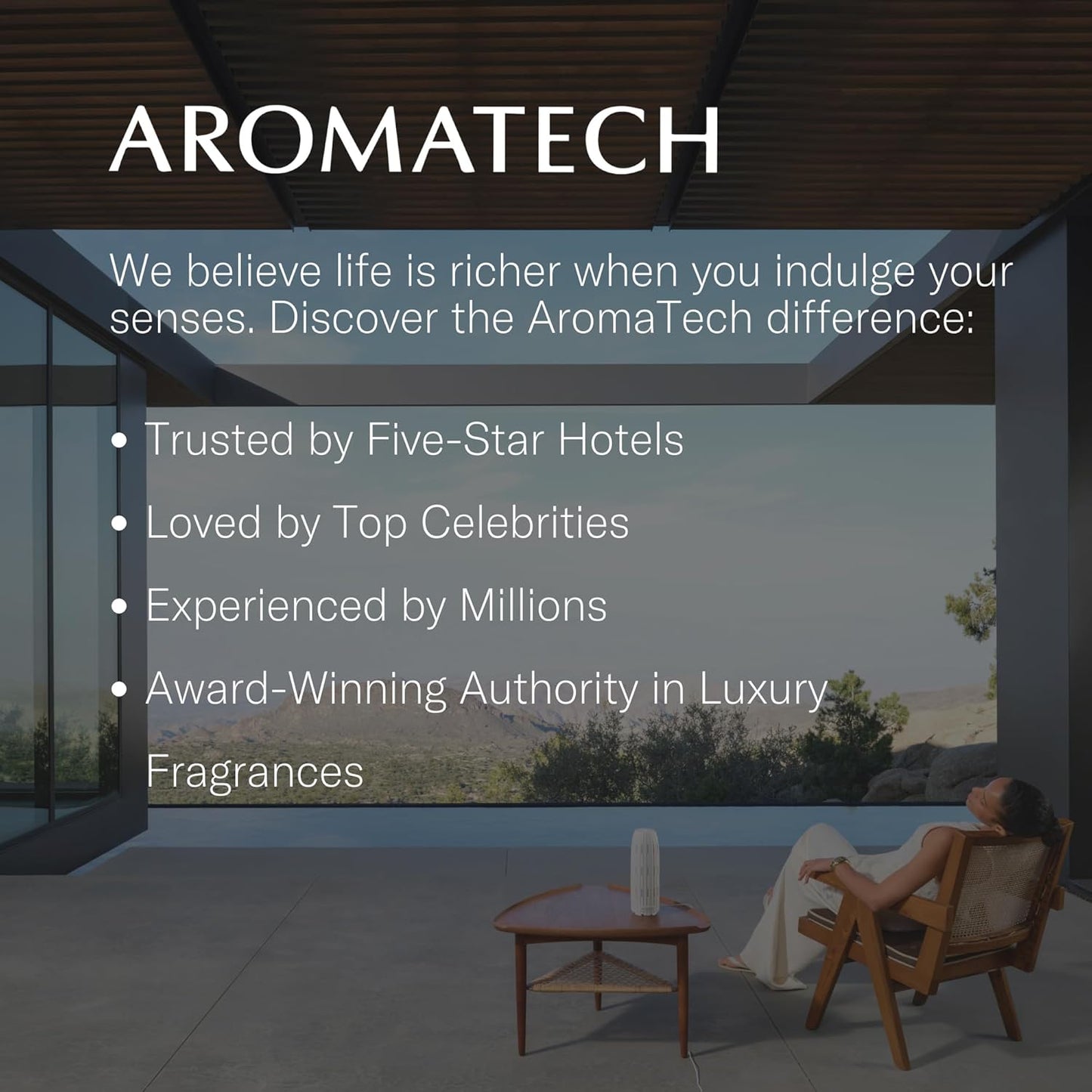 AromaTech The Hotel Premium Aroma Oil – Elevated & Luxurious Home Fragrance with Notes of Lavender, Citrus & Juicy Peach for Scent Diffusers, Cold-Air and UltraSonic Scent Machines – 60 mL
