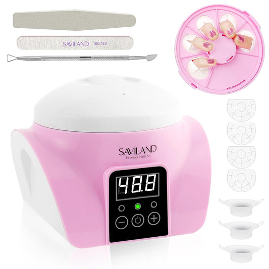 SAVILAND Nail Polish Remover Machine: Nail Soaking Bowl Fast Steam Gel Nail Polish Remover Machine Portable Nail Steamer Steam Off Gel Polish Remover Remover Home Salon