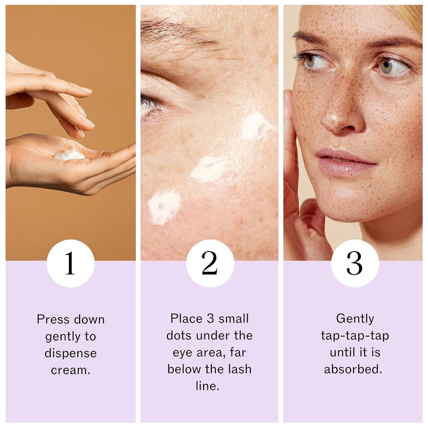 LilyAna Naturals Eye Cream - Eye Cream for Dark Circles and Puffiness, Under Eye Cream, Anti Aging Eye Cream Reduce Fine Lines and Wrinkles (1.7 Ounce (2-pack), Rosehip and Hibiscus (Bottle))