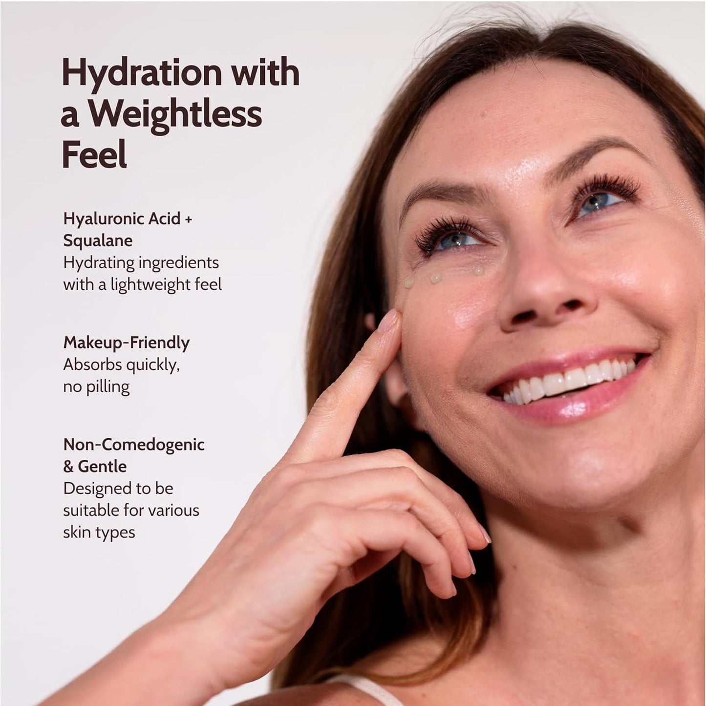 Infuse Eye Cream for Dark Circles with Good Molecules and Hyaluronic Acid Serum, Reduces Puffiness, Fine Lines, Antioxidant-Rich Yerba Mate for Day & Night Use, Ideal for Middle-Aged Women