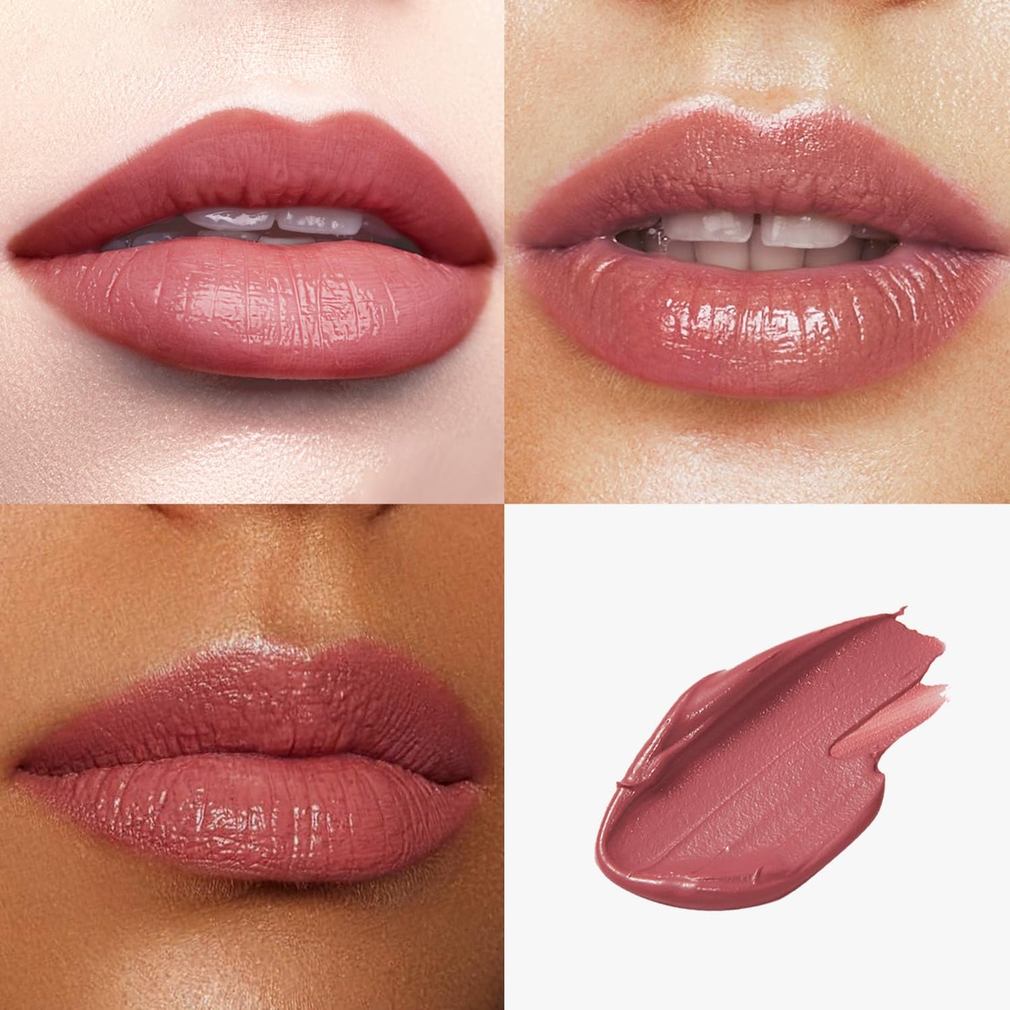 Catkin Moist Lipstick Hydrating High Impact Color Infused with Vitamin E and Avocado Oil Smooth Soft Texture Long Lasting Rose Glow Finish 136